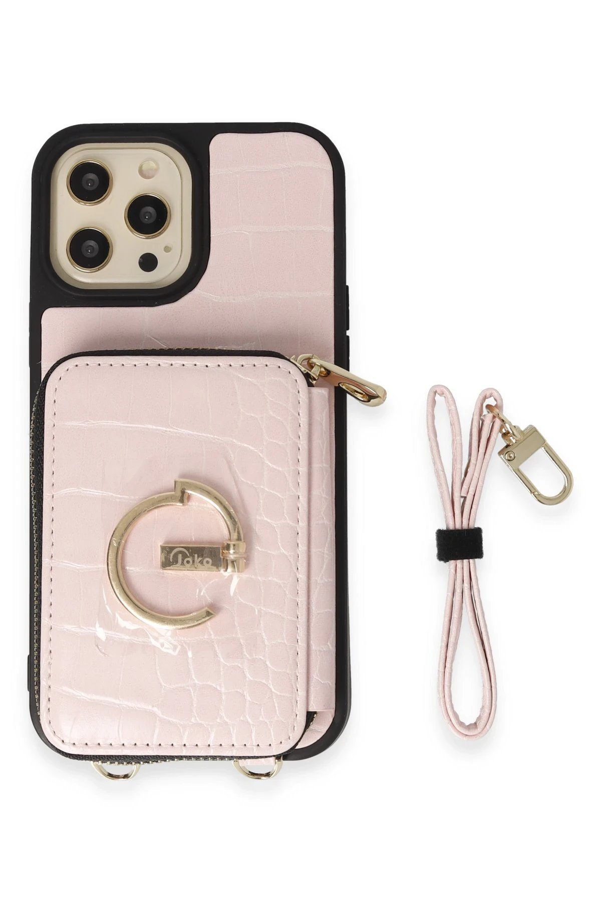 Joko iPhone 12 Pro Kılıf Ermes Kapak - Pembe