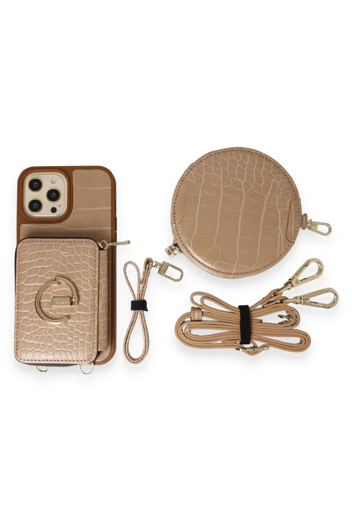 Joko iPhone 12 Pro Max Kılıf Ermes Kapak - Sarı