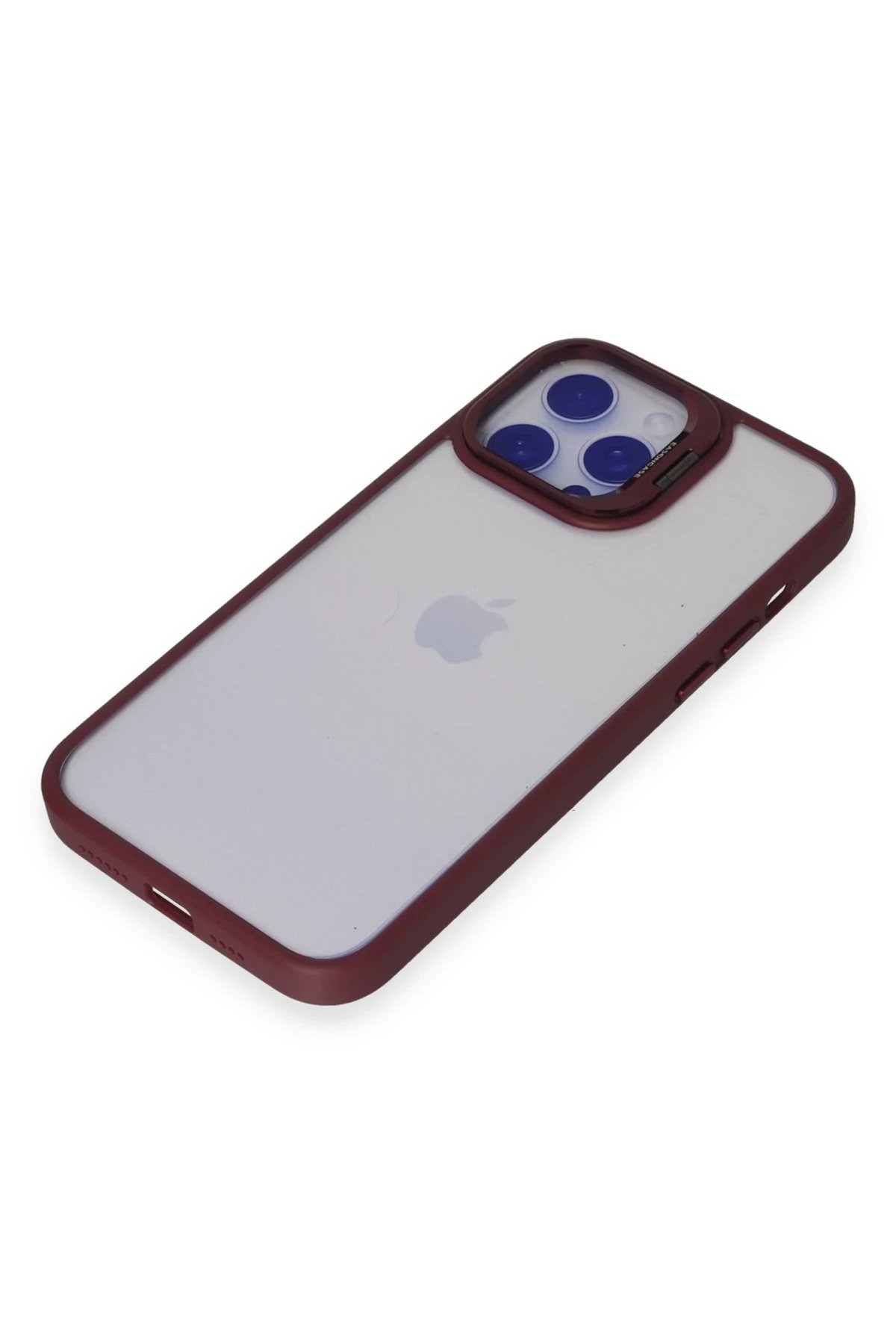 Joko iPhone 13 Pro Max Kılıf Roblox Lens Standlı Kapak - Bordo