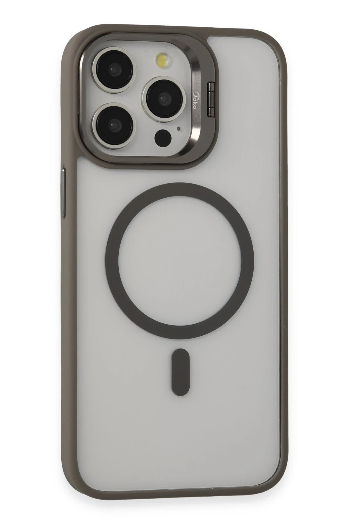 Joko iPhone 14 Pro Kılıf Roblox Lens Magsafe Standlı Kapak - Titan Gri