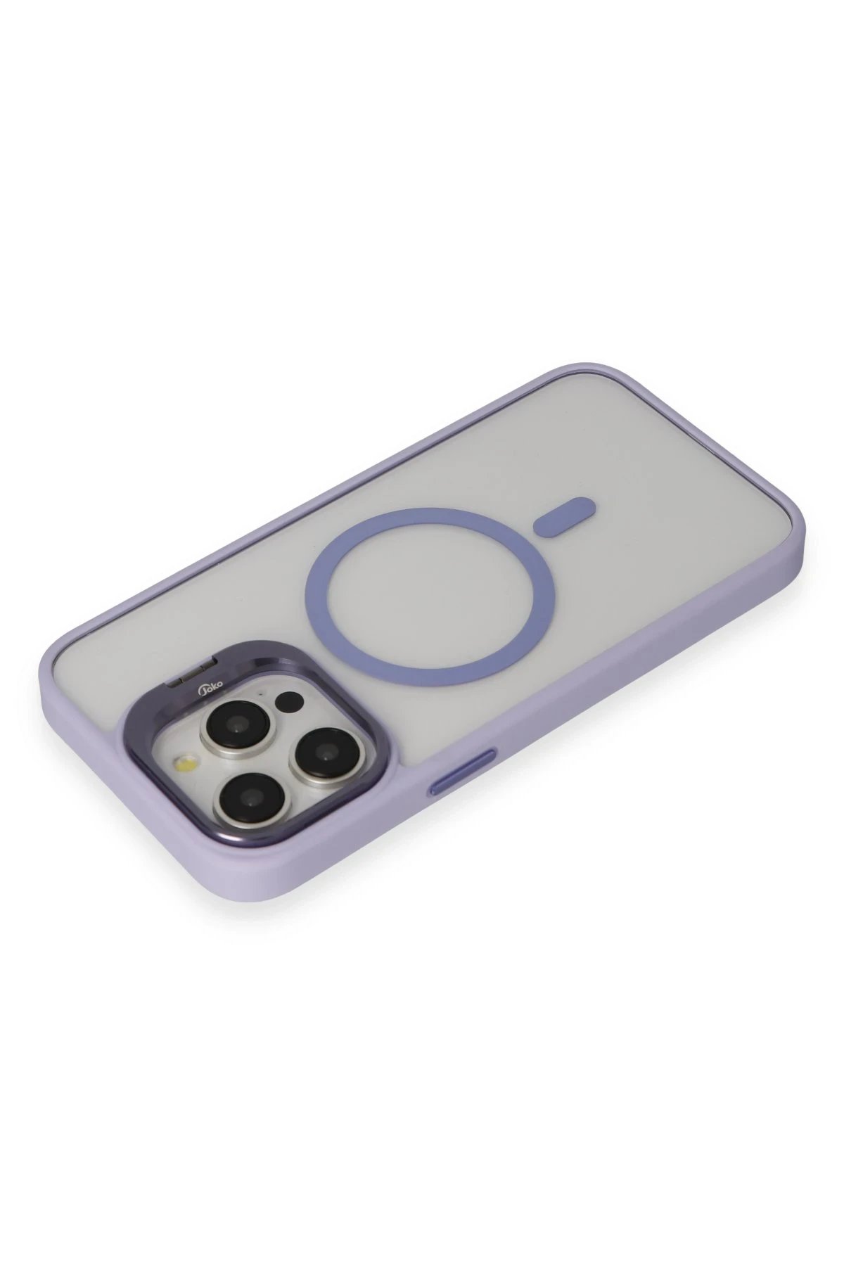 Joko iPhone 15 Pro Kılıf Roblox Lens Magsafe Standlı Kapak - Lila