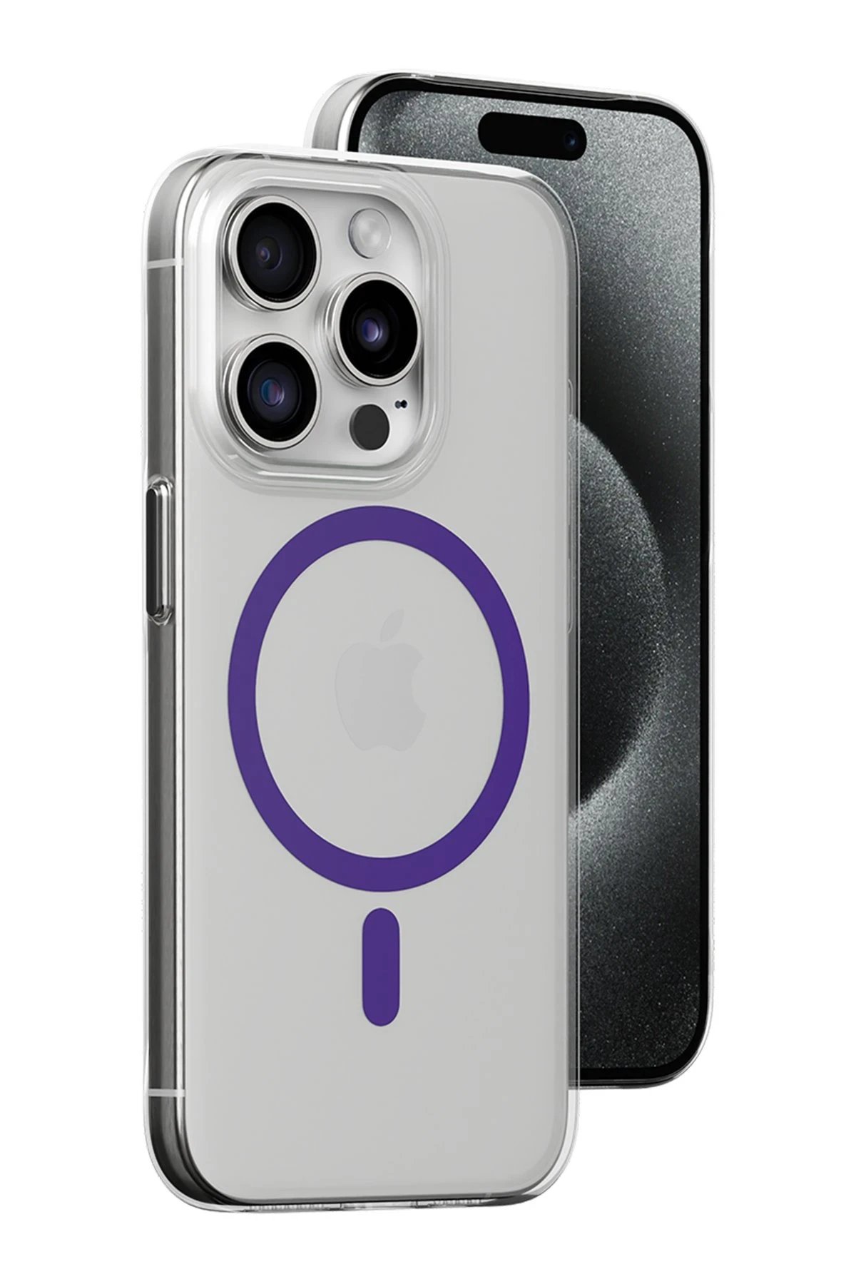 Joko iPhone 15 Pro Kılıf Bubble Magsafe Kapak - Mor