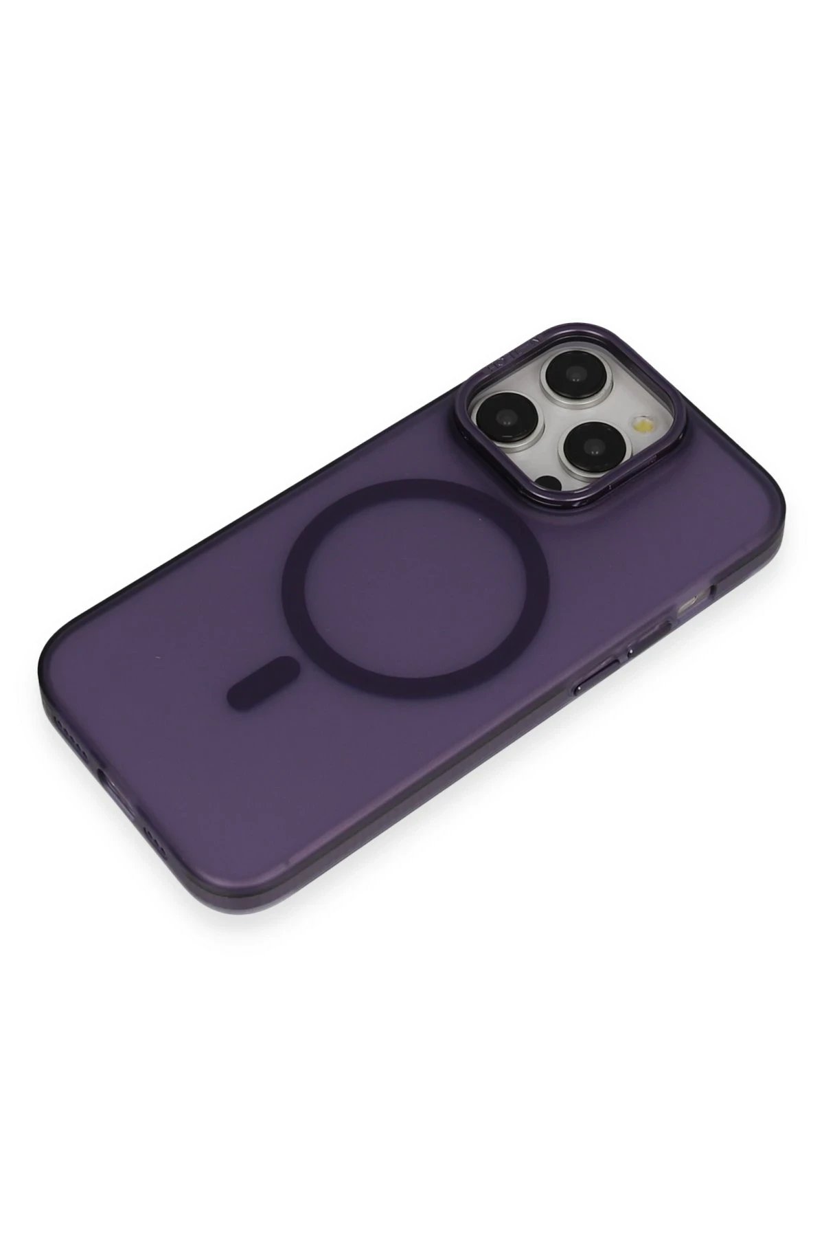 Joko iPhone 14 Pro Frost Standlı Magsafe Kapak - Derin Mor