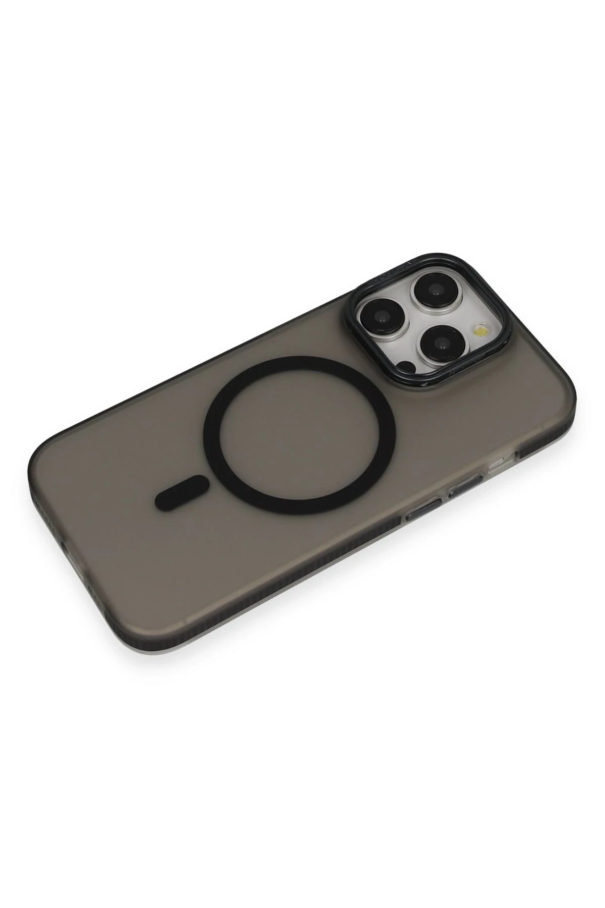 Joko iPhone 15 Pro Max Frost Standlı Magsafe Kapak - Siyah