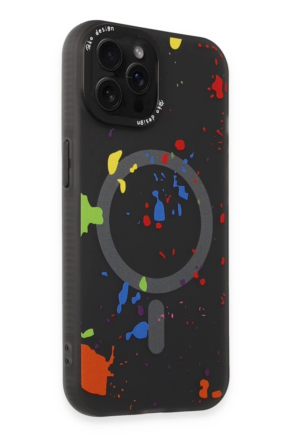 Joko iPhone 14 Pro Colorful Magsafe Kapak - Siyah