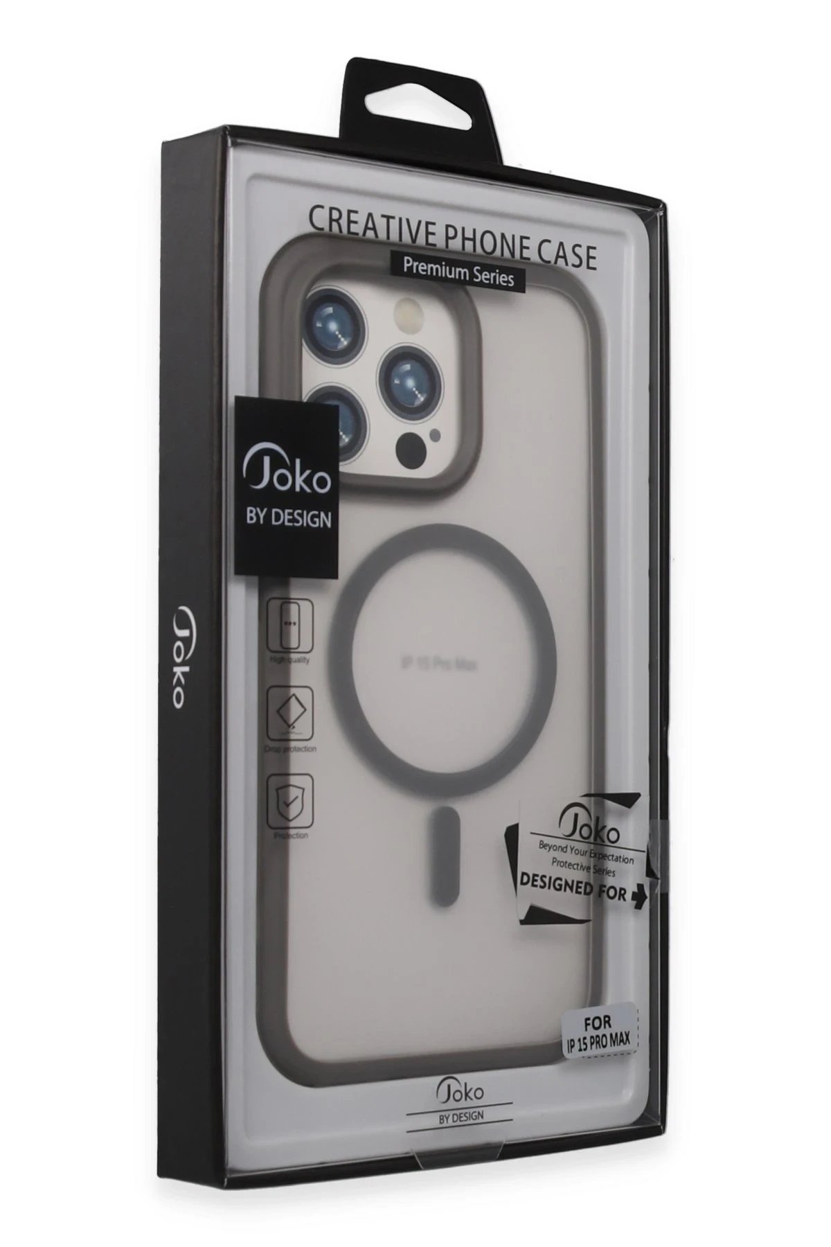 Joko iPhone 15 Pro Toras Airbag Magsafe Kapak - Titan Gri