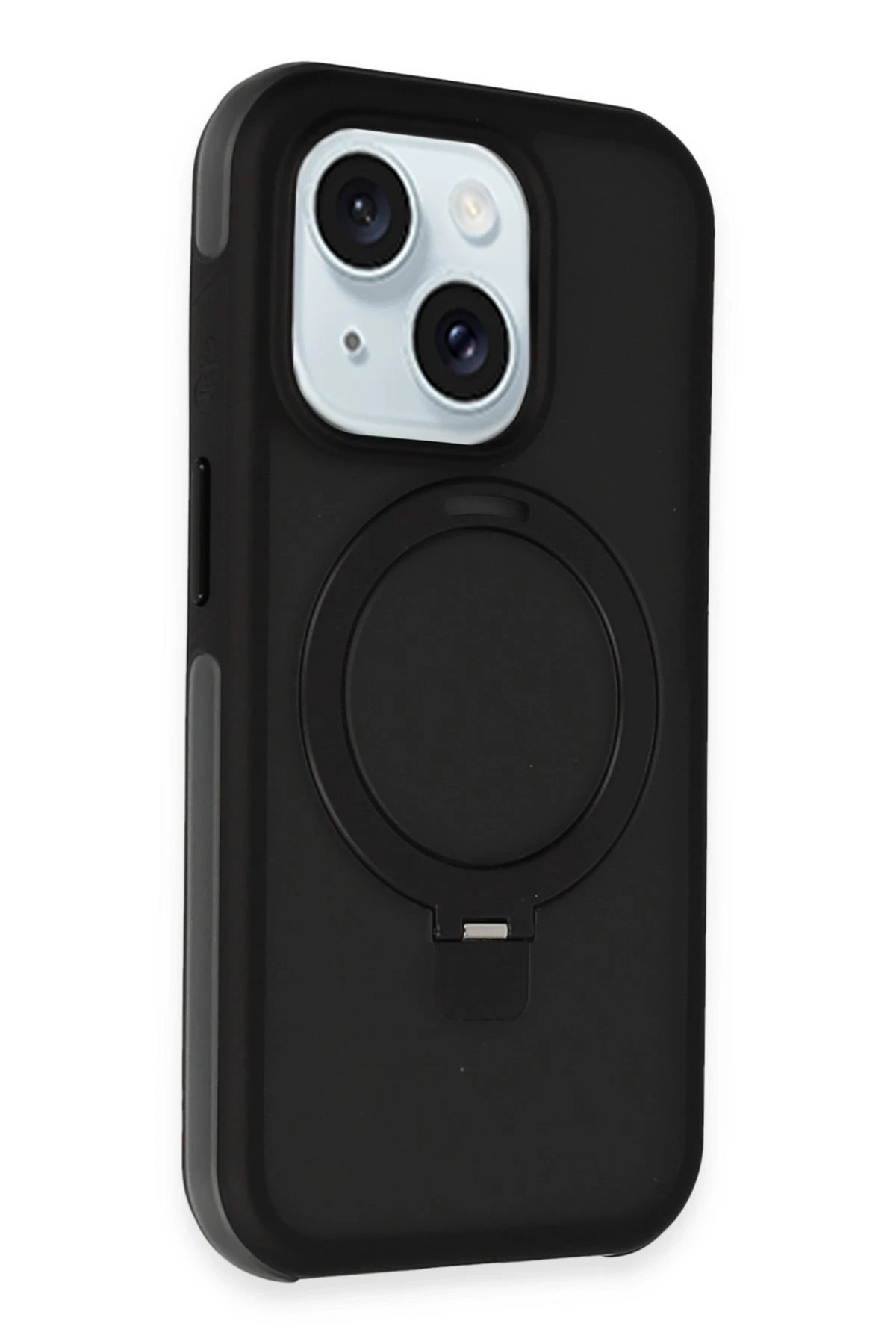 Joko iPhone 15 Zorda Airbag Magsafe Standlı Kapak - Siyah