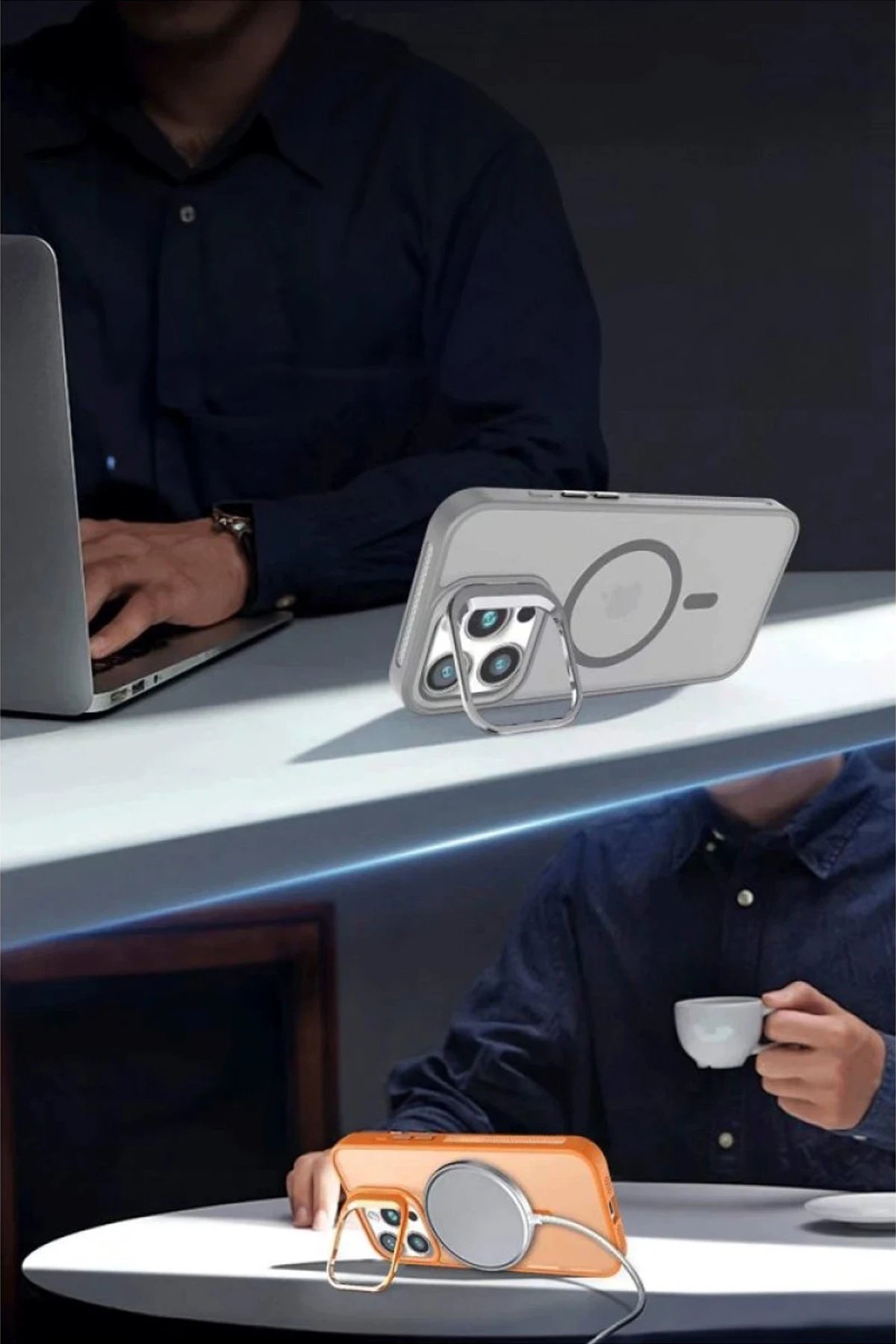 Joko iPhone 16 Plus Flet Lens Magsafe Kapak - Gold