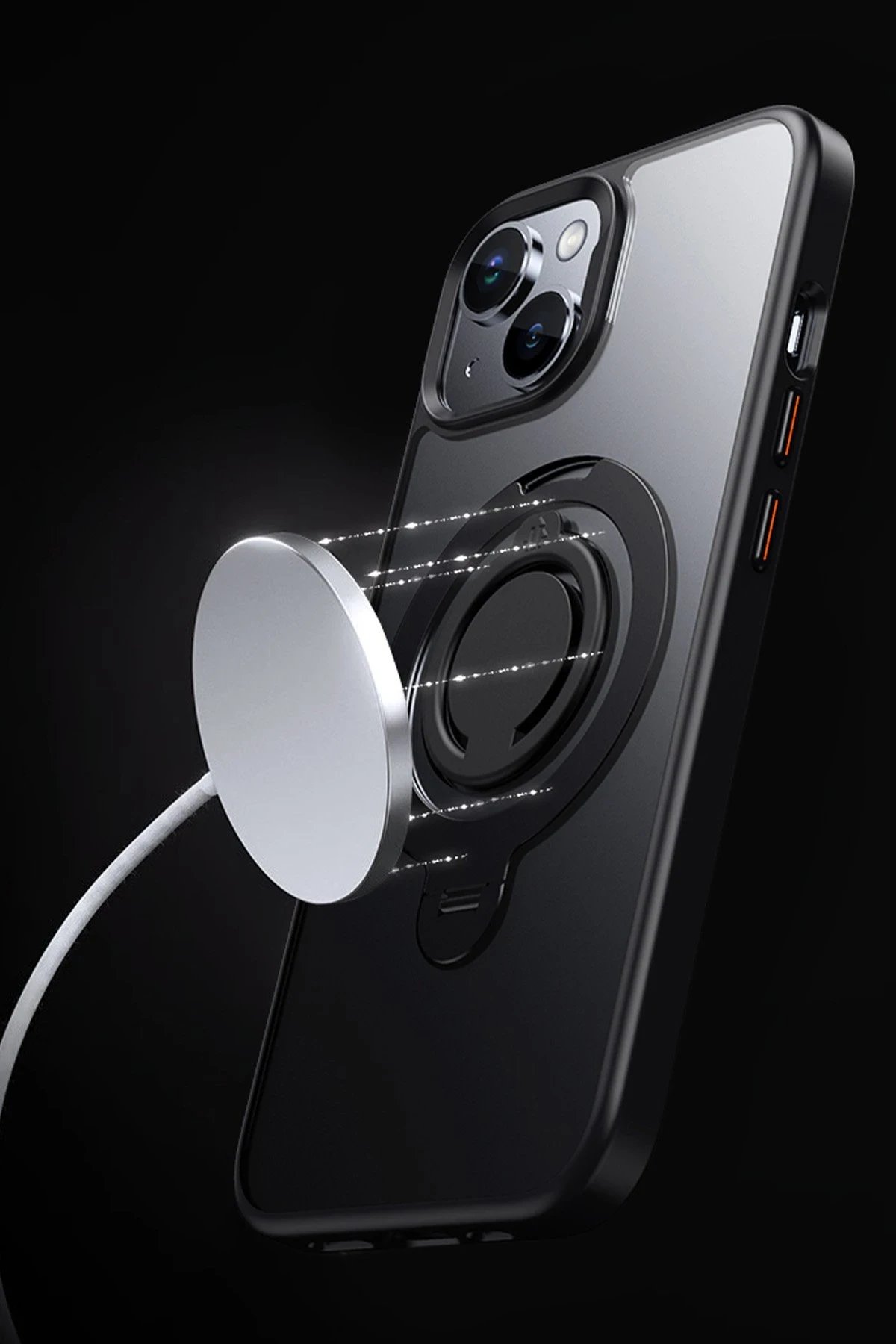 Joko iPhone 15 Avatar 360 Dönen Magsafe Kapak - Siyah