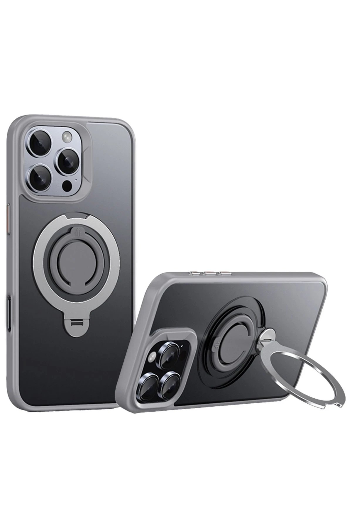 Joko iPhone 16 Pro Avatar 360 Dönen Magsafe Kapak - Titan Gri