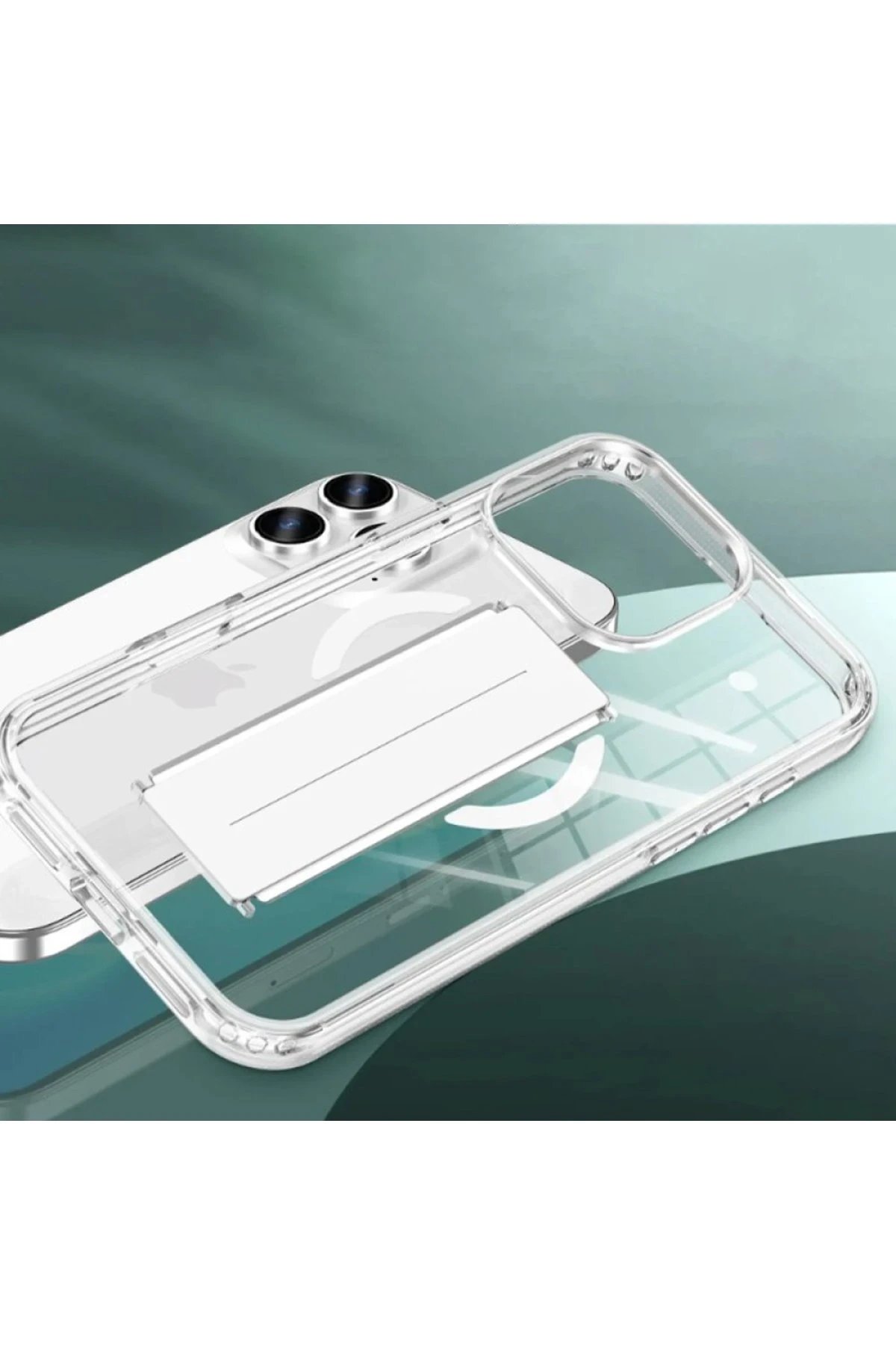 Joko iPhone 16 Kılıf Alfa Magsafe Standlı Kapak - Şeffaf