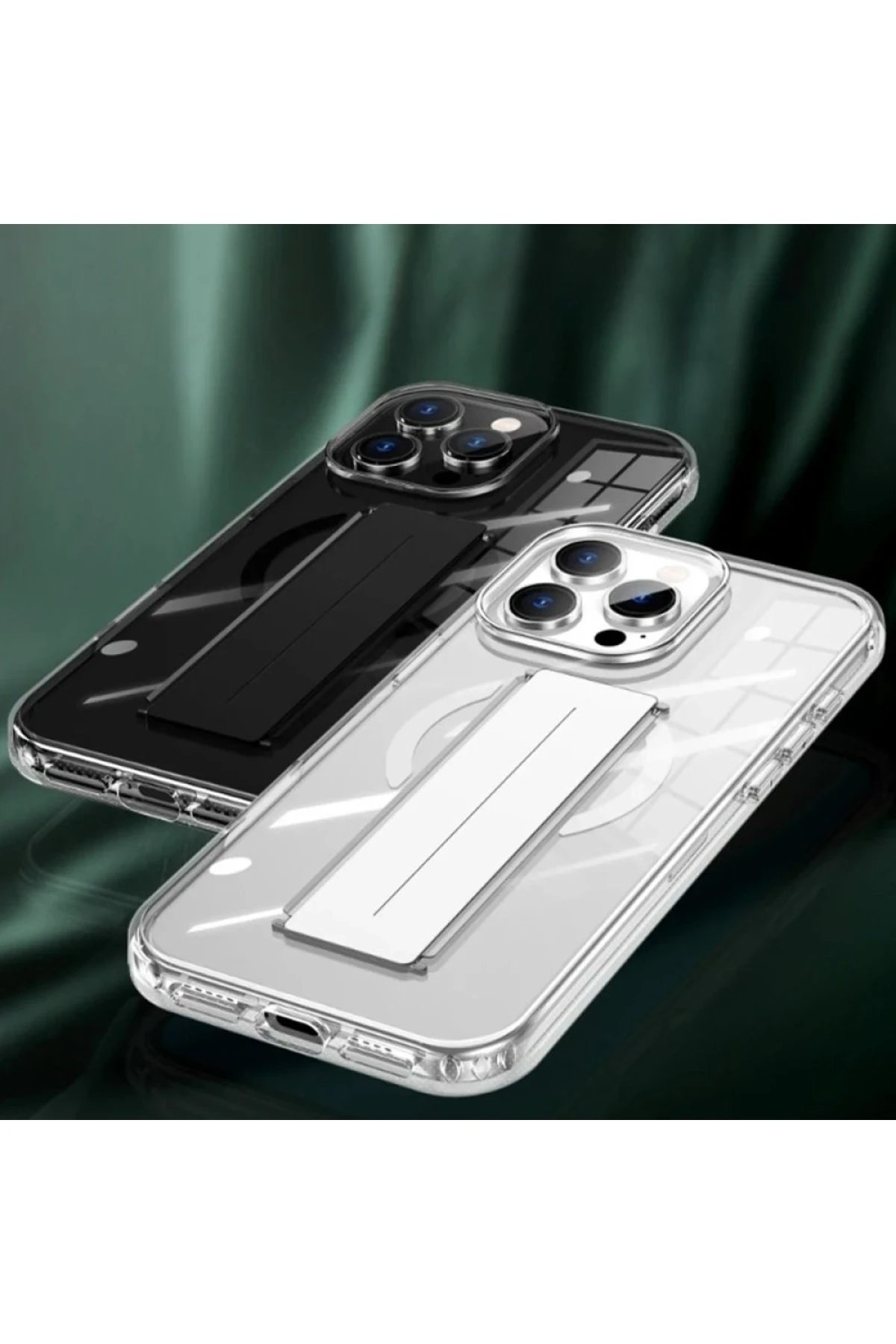 Joko iPhone 16 Kılıf Alfa Magsafe Standlı Kapak - Şeffaf