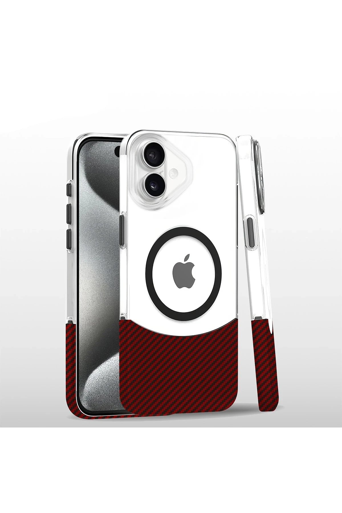 Joko iPhone 16 Carbon Puzzle Magsafe Kapak - Pembe