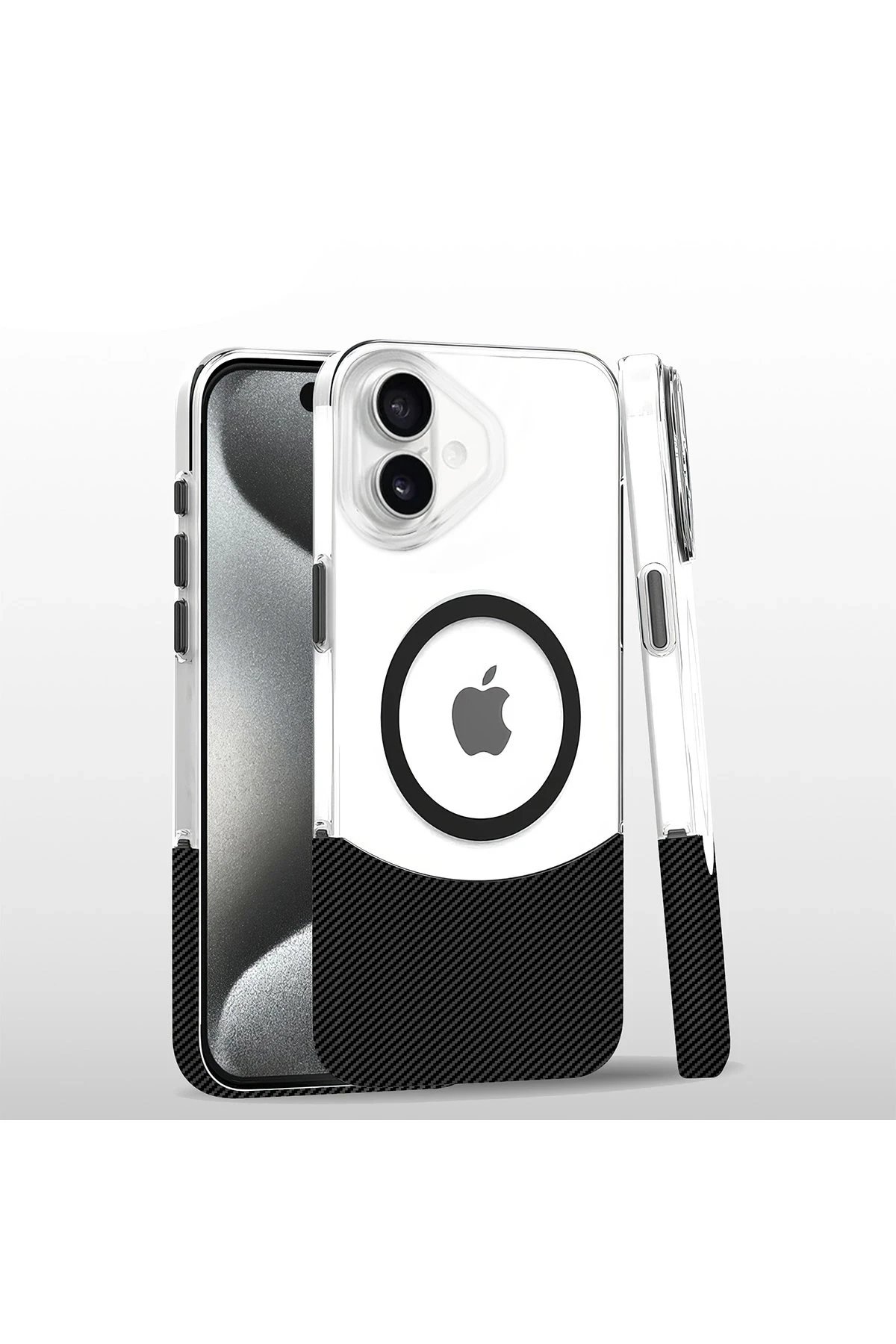 Joko iPhone 16 Plus Carbon Puzzle Magsafe Kapak - Siyah