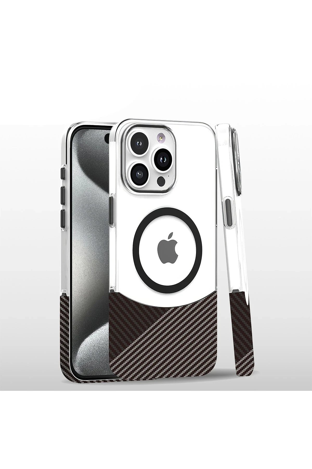 Joko iPhone 16 Pro Carbon Puzzle Magsafe Kapak - Gri