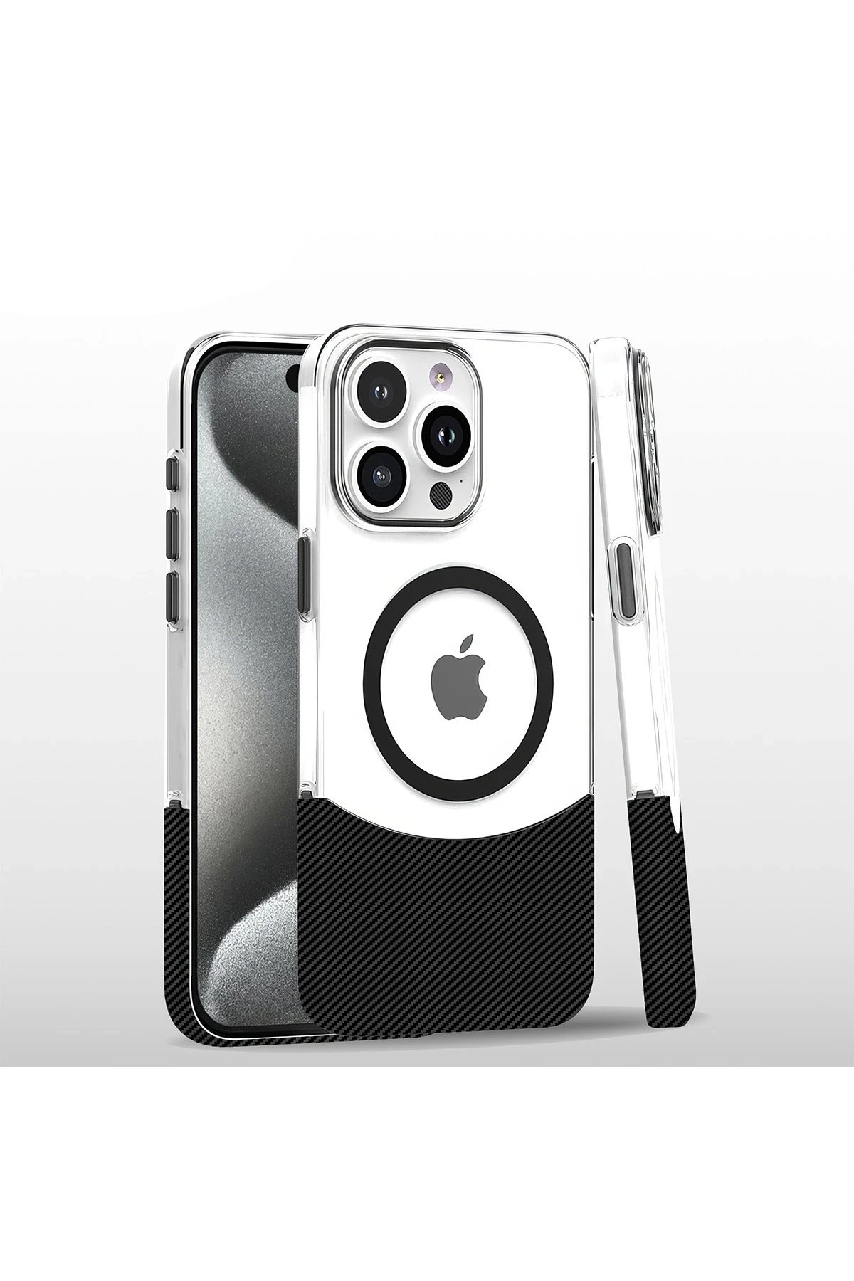 Joko iPhone 16 Pro Max Carbon Puzzle Magsafe Kapak - Siyah