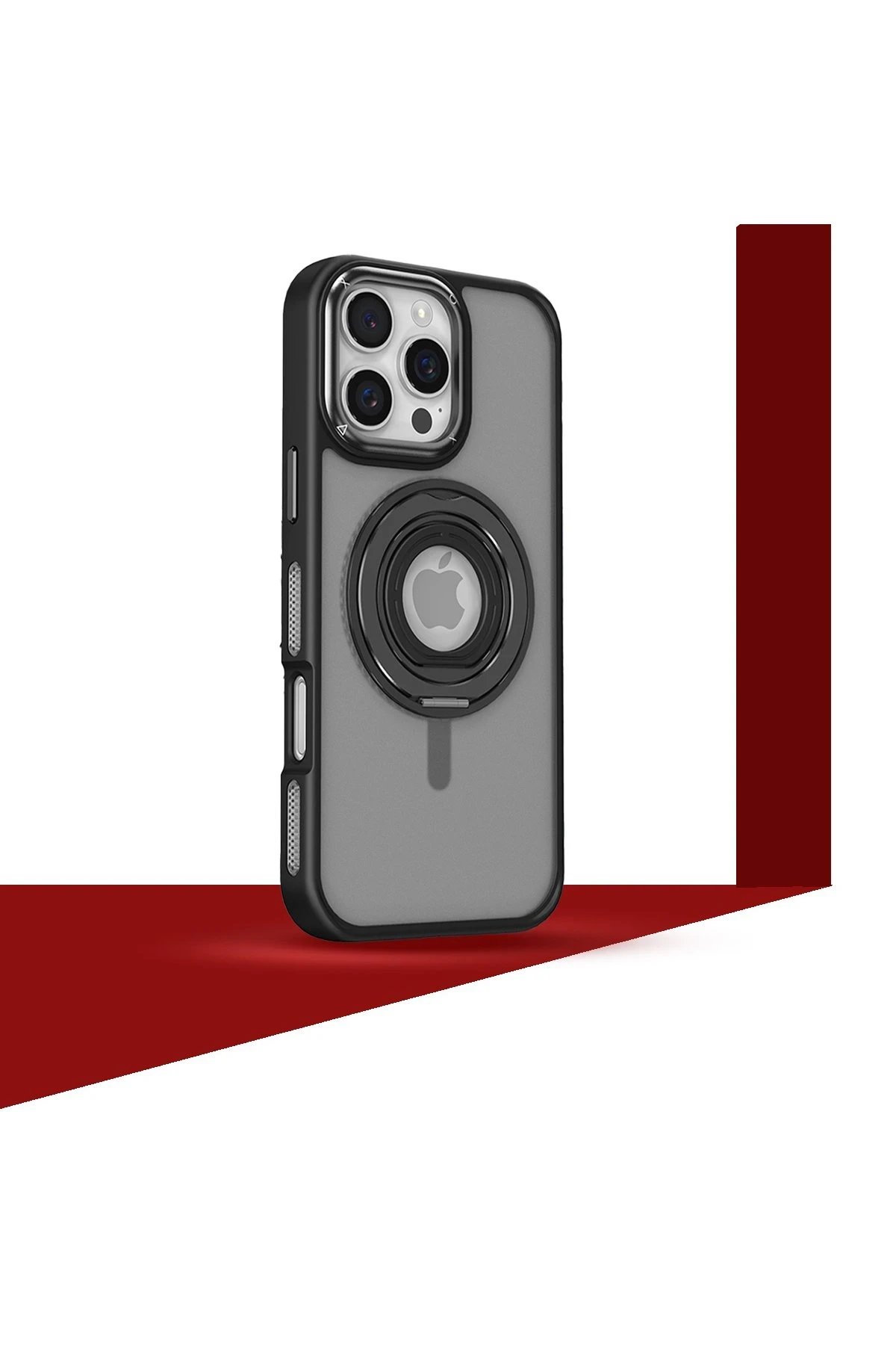 Joko iPhone 16 Banza Magsafe Standlı Kapak - Pembe