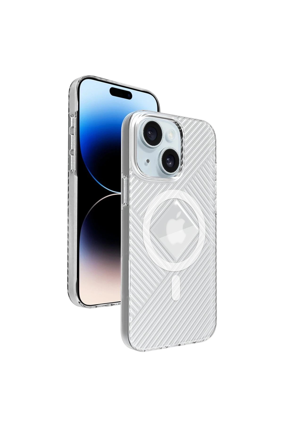 Joko iPhone 15 Stella PC Sert Magsafe Kılıf - Şeffaf