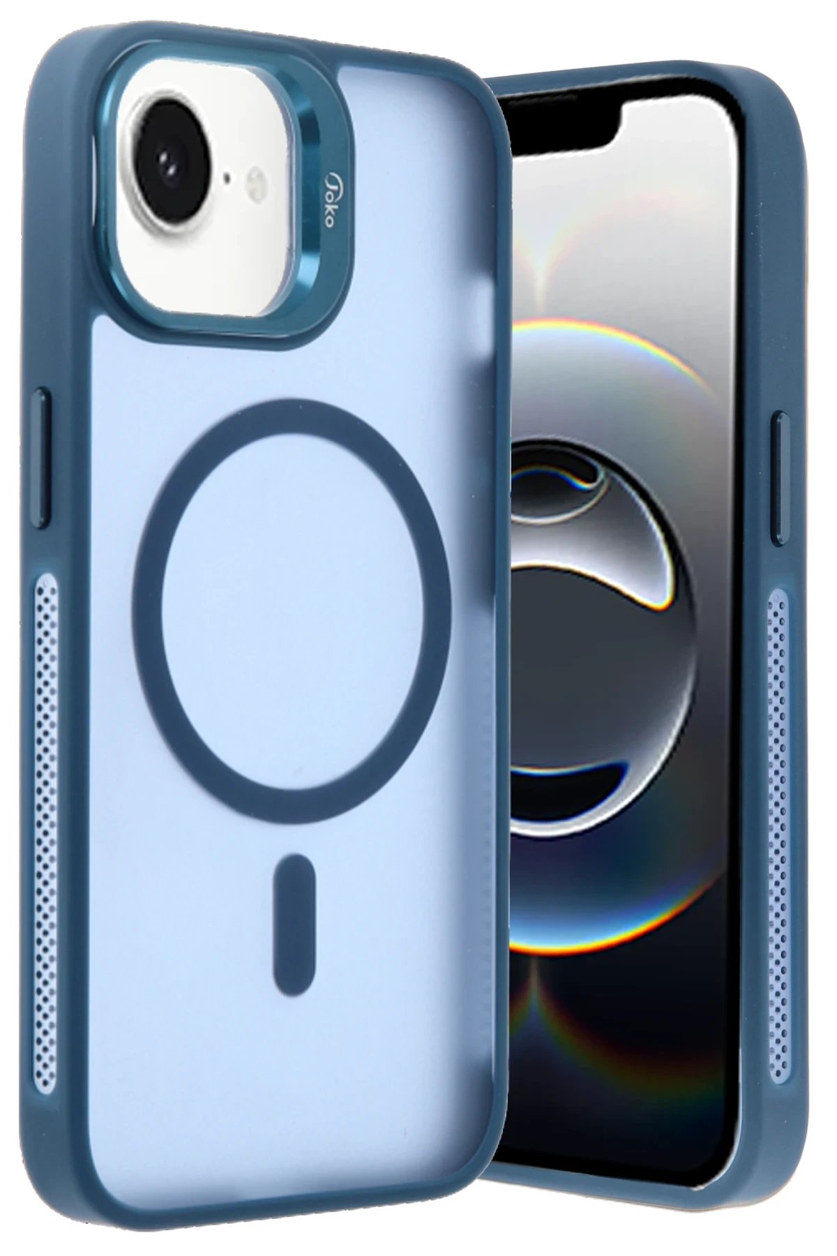 Joko iPhone 16E Flet Lens Magsafe Kapak - Lacivert