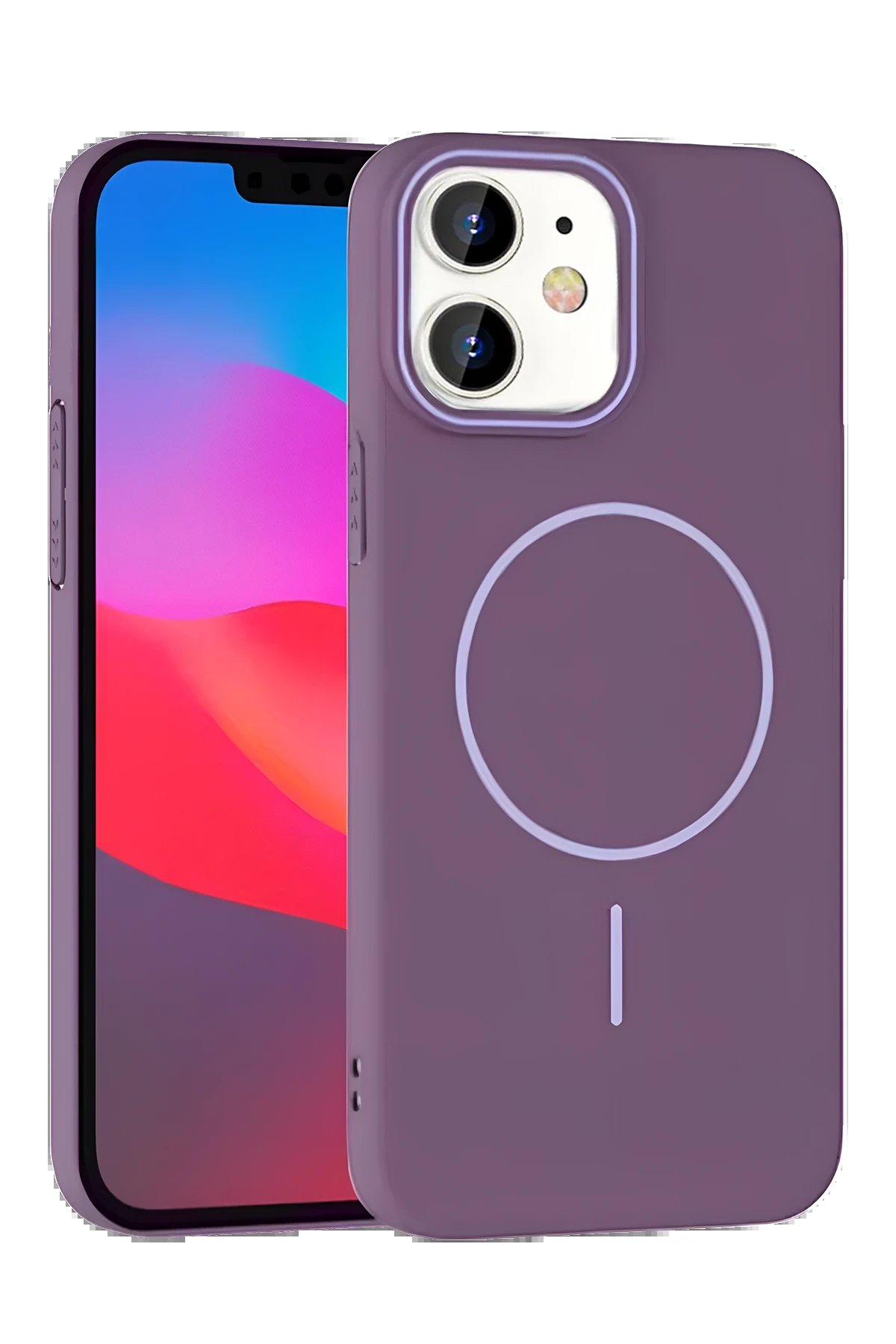 Joko iPhone 11 Broş Magsafe Kapak - Mor