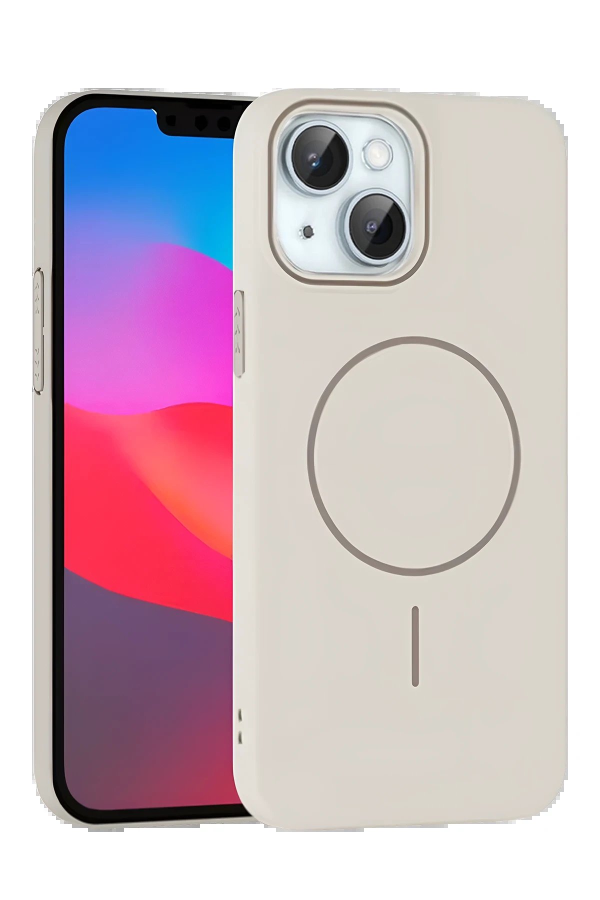 Joko iPhone 14 Broş Magsafe Kapak - Krem