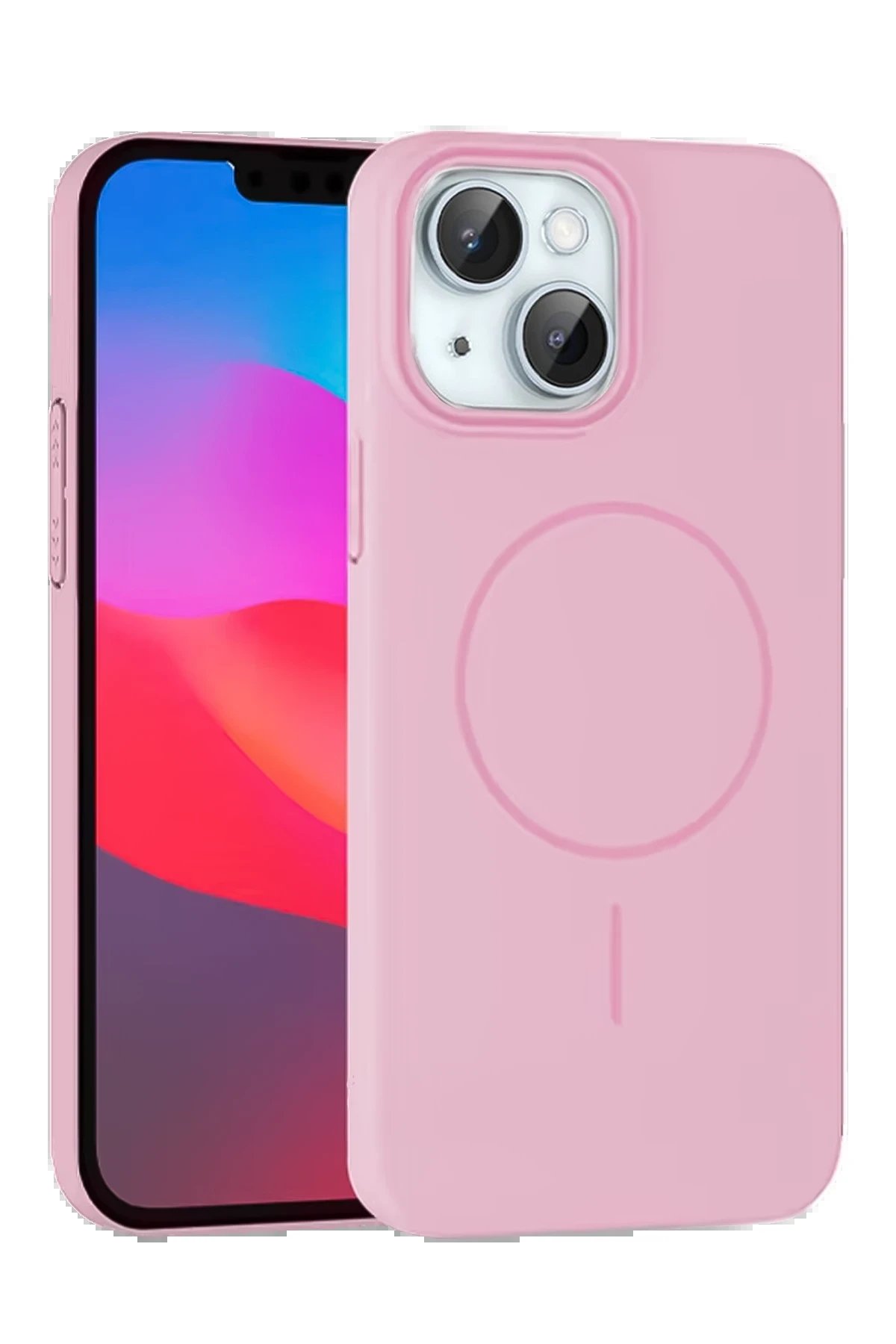 Joko iPhone 14 Broş Magsafe Kapak - Pembe