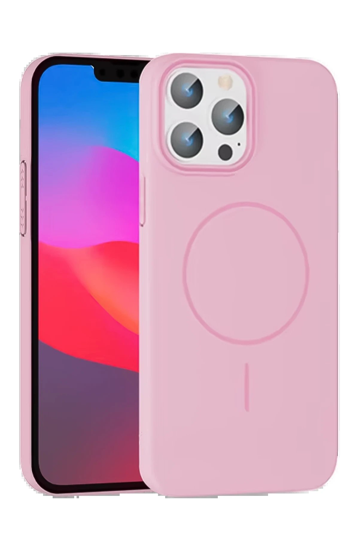 Joko iPhone 14 Pro Max Broş Magsafe Kapak - Pembe