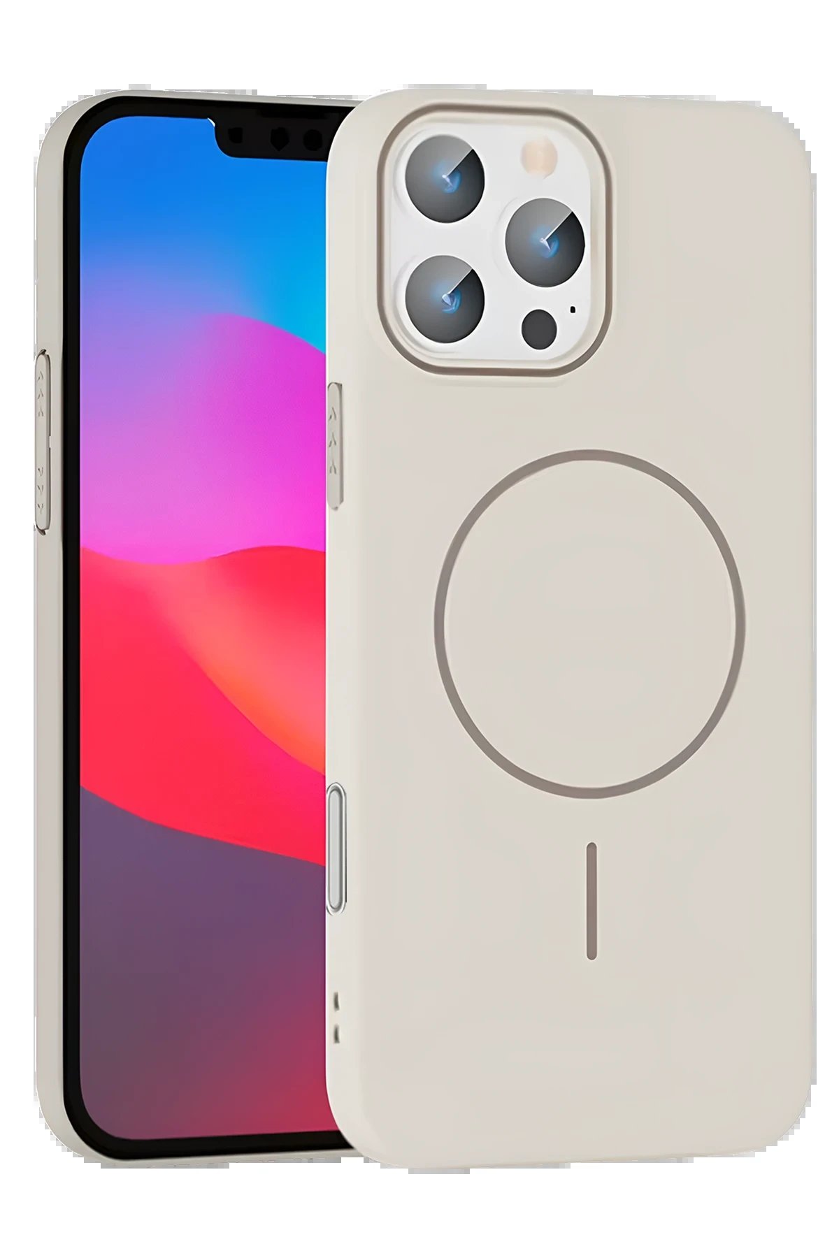 Joko iPhone 16 Pro Broş Magsafe Kapak - Krem