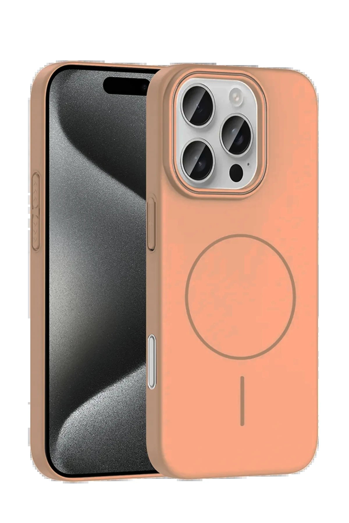 Joko iPhone 16 Pro Broş Magsafe Kapak - Çöl Titanyum