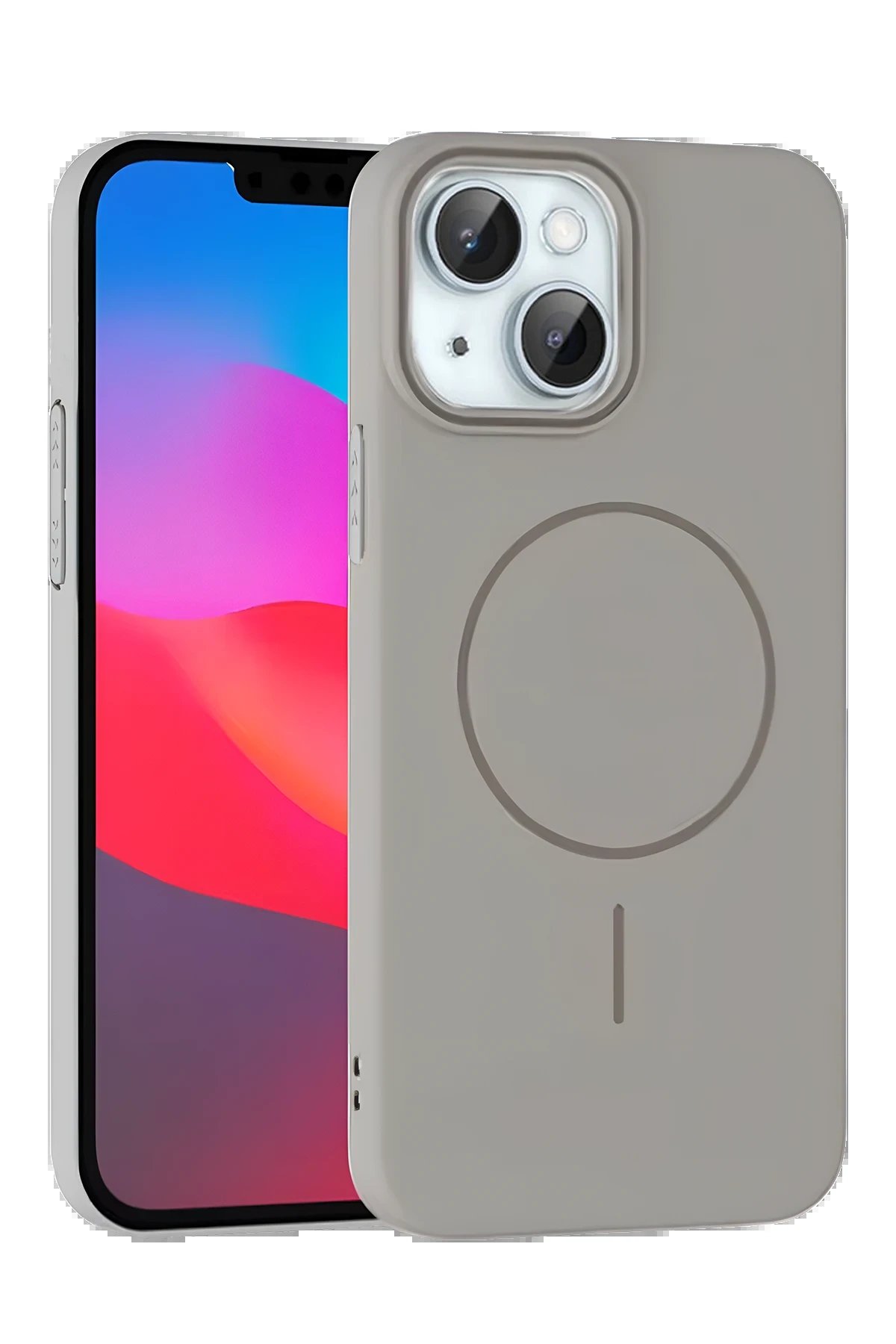 Joko iPhone 15 Plus Broş Magsafe Kapak - Titan Gri