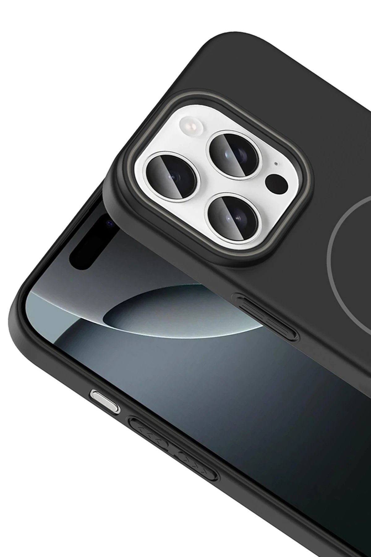 Joko iPhone 15 Plus Broş Magsafe Kapak - Titan Gri