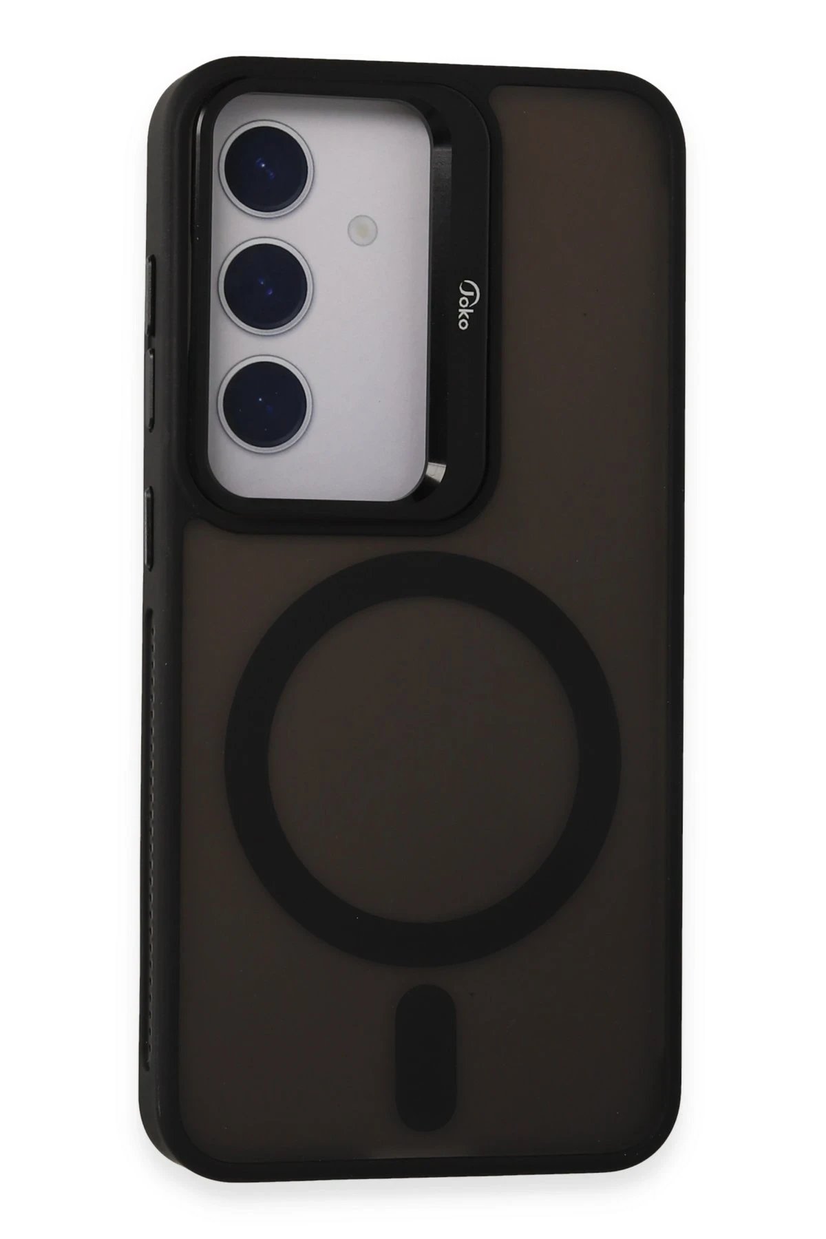 Joko Samsung Galaxy S24 Flet Lens Magsafe Kapak - Siyah