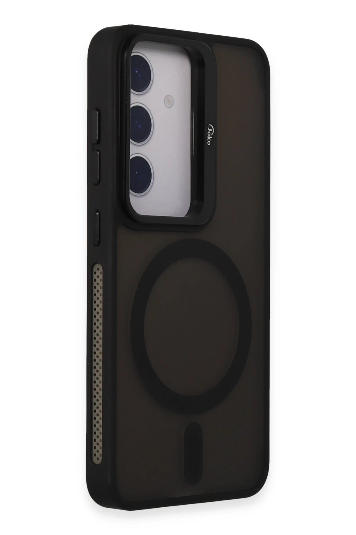 Joko Samsung Galaxy S24 Flet Lens Magsafe Kapak - Siyah