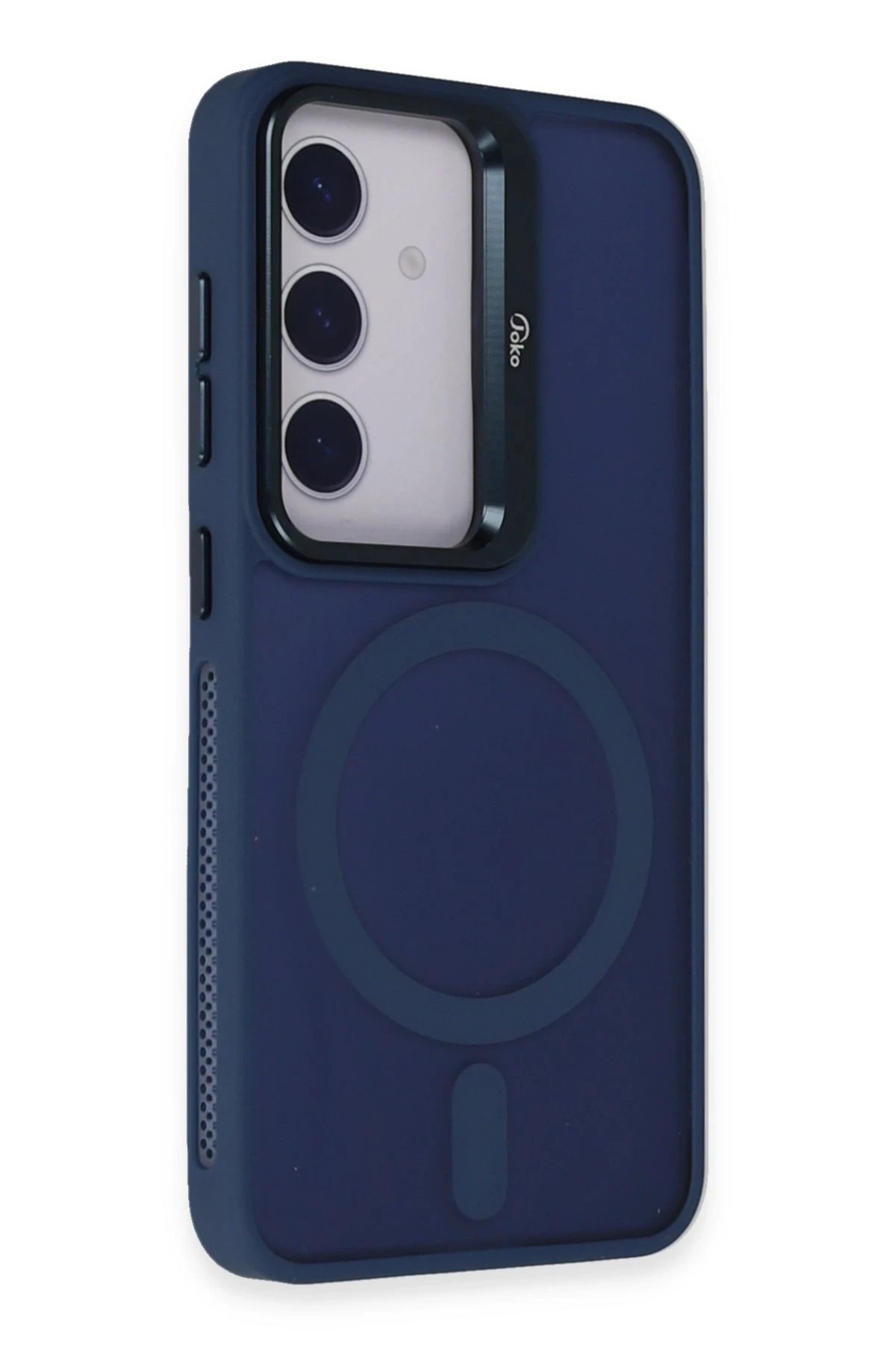 Joko Samsung Galaxy S24 Flet Lens Magsafe Kapak - Lacivert