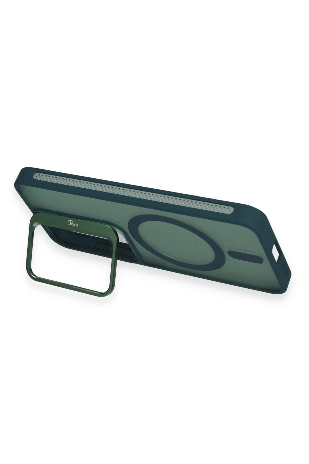 Joko Samsung Galaxy S24 Flet Lens Magsafe Kapak - Koyu Yeşil