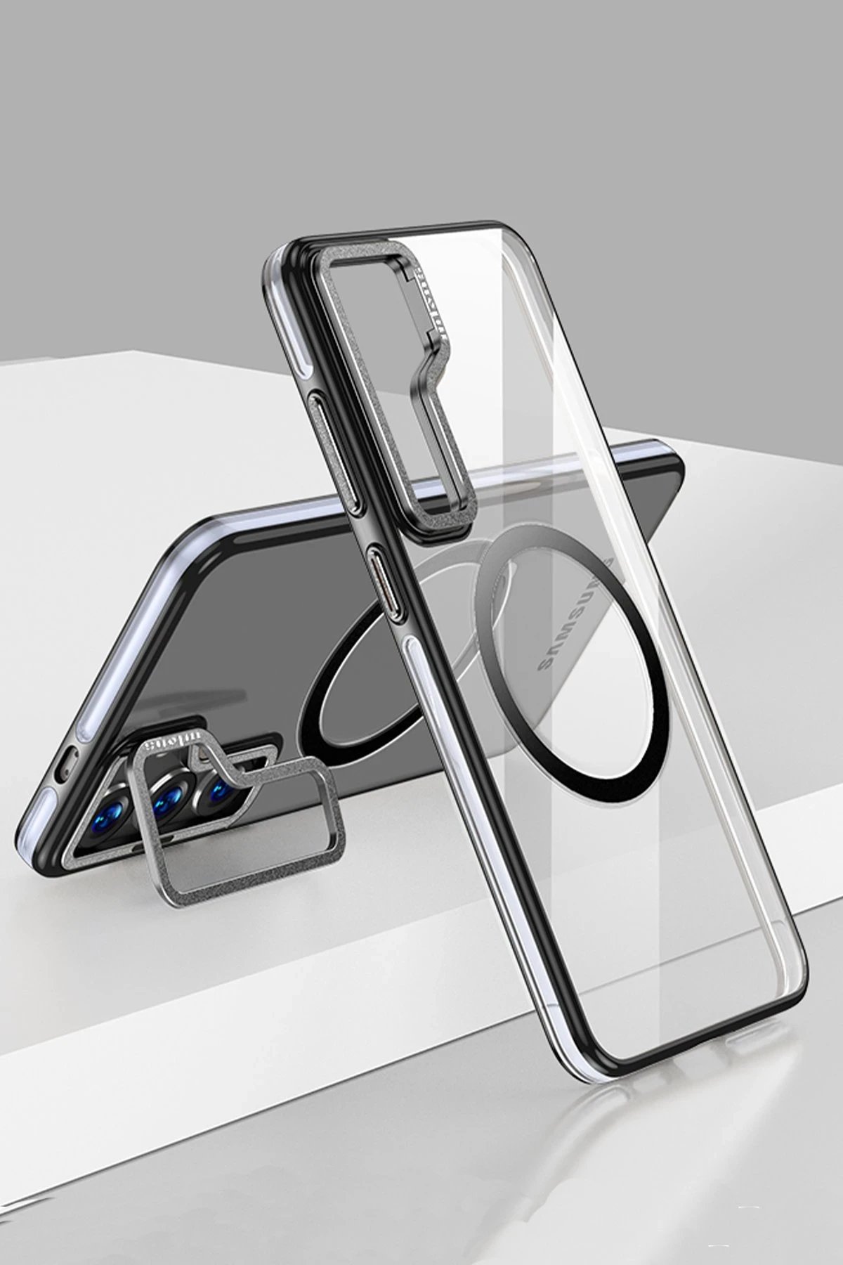 Joko Samsung Galaxy S24 Crystal Magsafe Kapak - Siyah