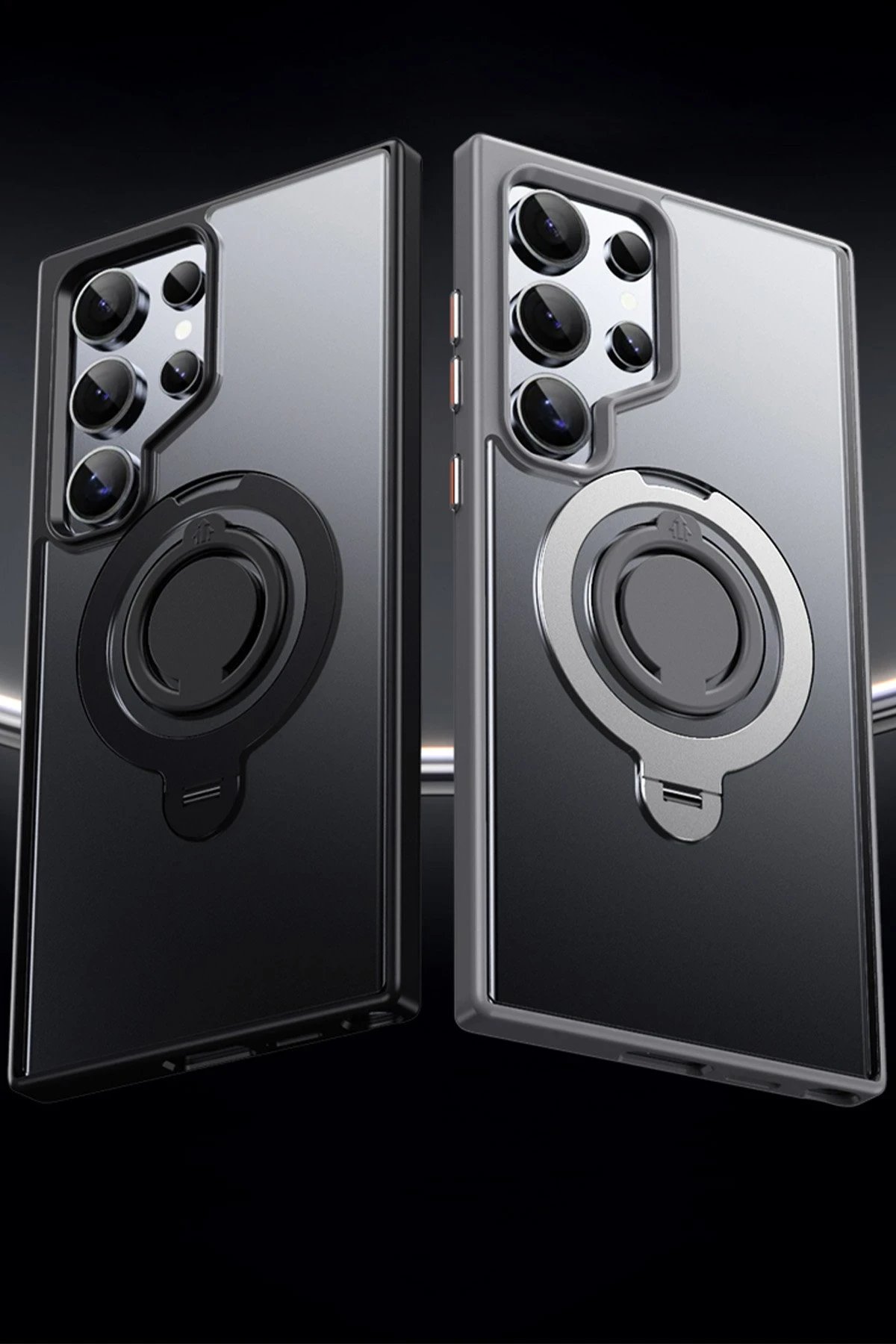 Joko Samsung Galaxy S23 Ultra Avatar 360 Dönen Magsafe Kapak - Lacivert