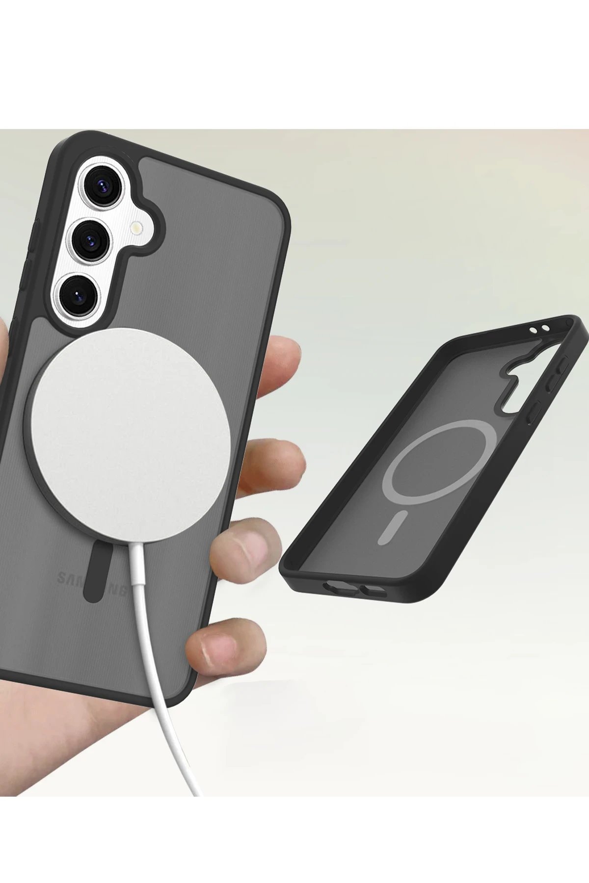 Joko Samsung Galaxy S24 FE Jota Magsafe Kapak - Titan Gri