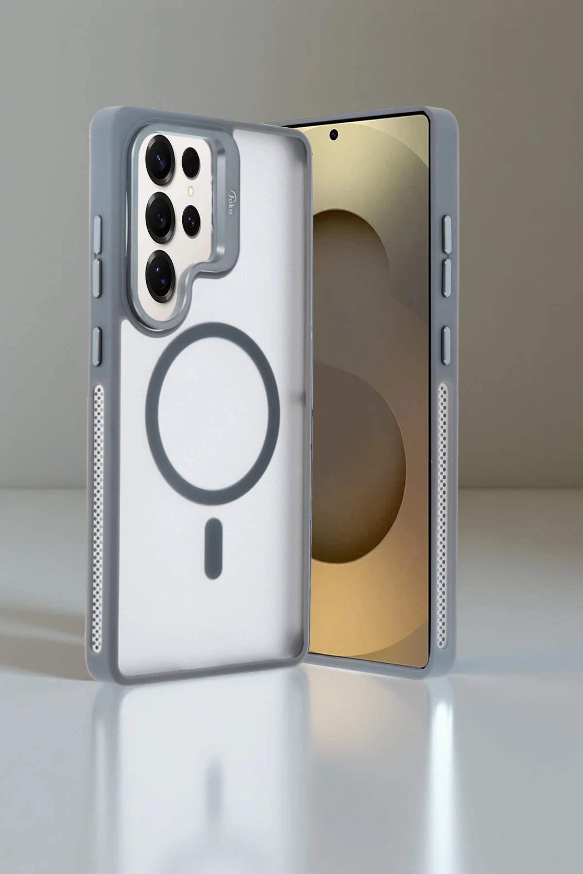 Joko Samsung Galaxy S25 Ultra Flet Lens Magsafe Kapak - Gold