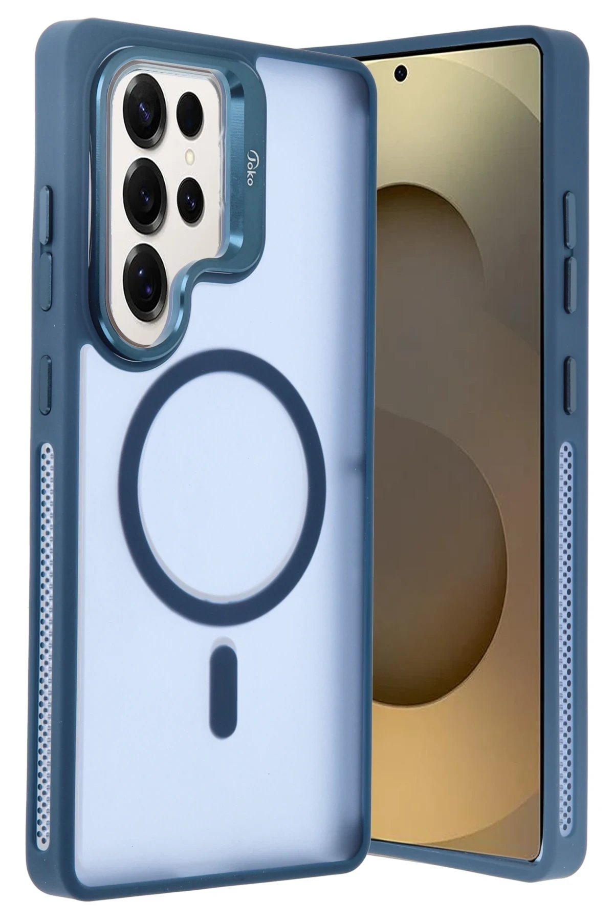 Joko Samsung Galaxy S25 Ultra Flet Lens Magsafe Kapak - Lacivert