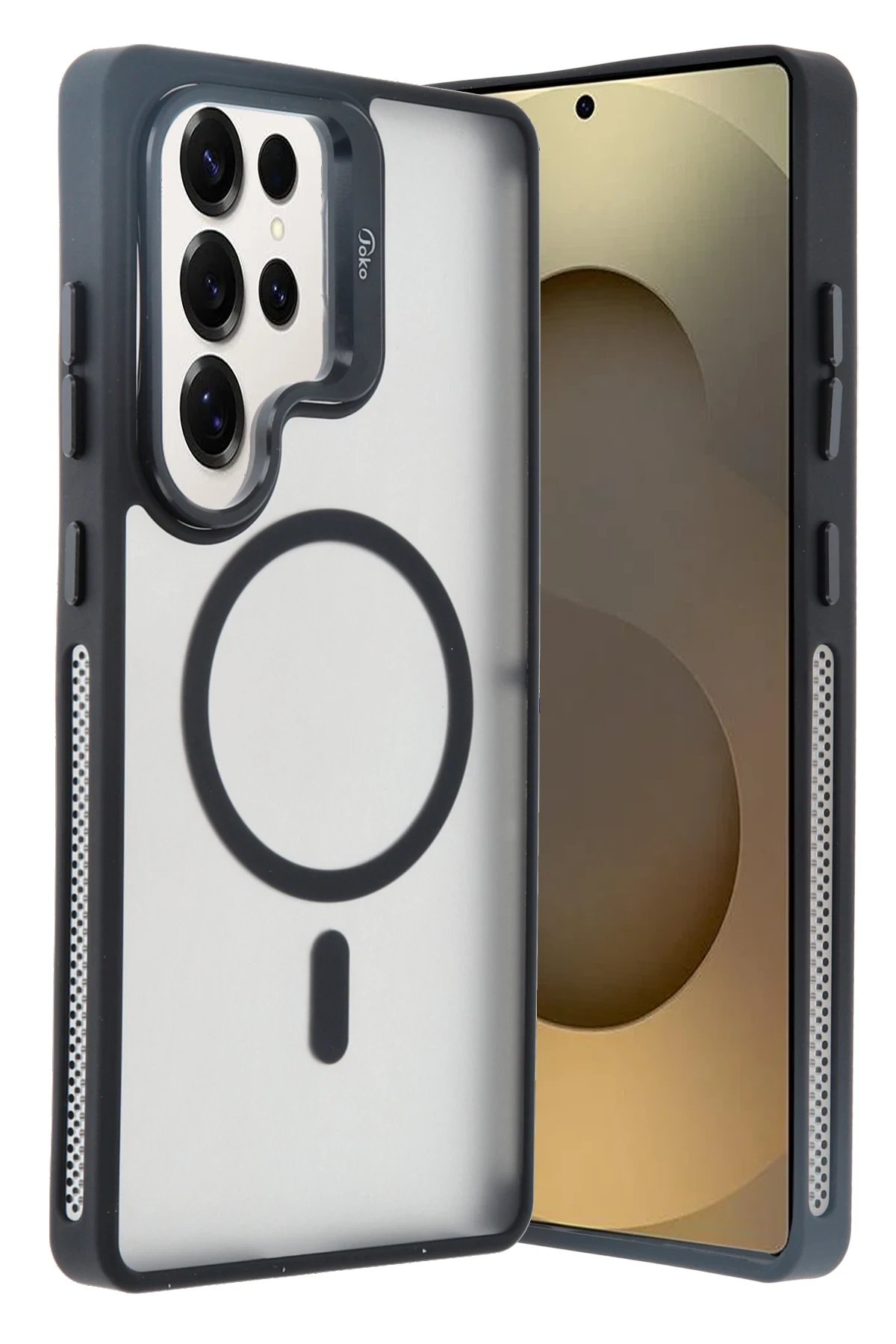 Joko Samsung Galaxy S25 Ultra Flet Lens Magsafe Kapak - Siyah