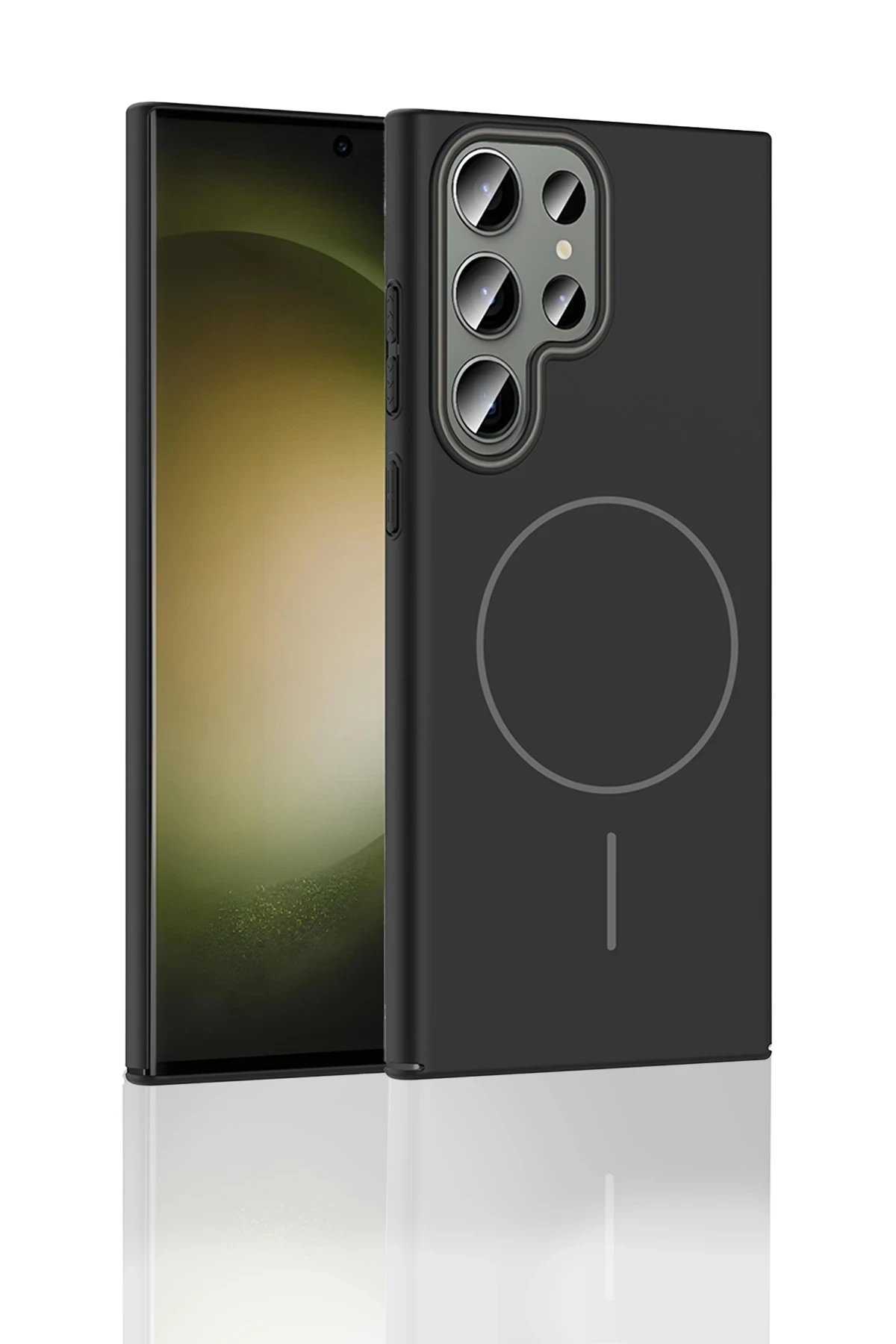 Joko Samsung Galaxy S23 Ultra Broş Magsafe Kapak - Krem