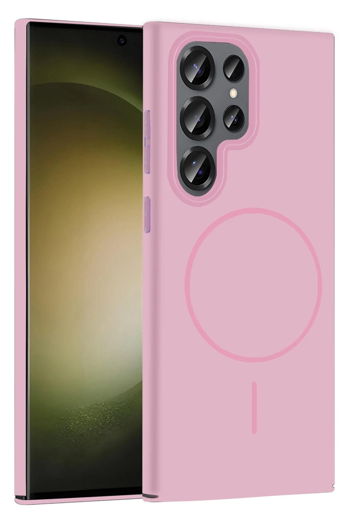 Joko Samsung Galaxy S23 Ultra Broş Magsafe Kapak - Pembe