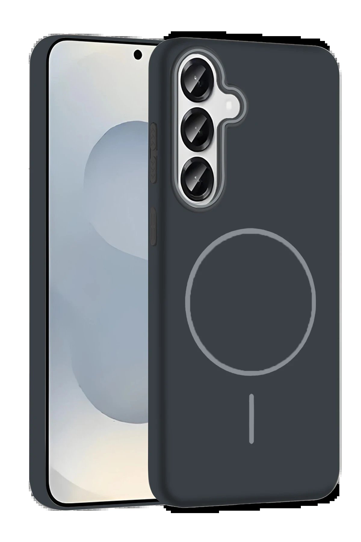 Joko Samsung Galaxy S24 FE Broş Magsafe Kapak - Füme