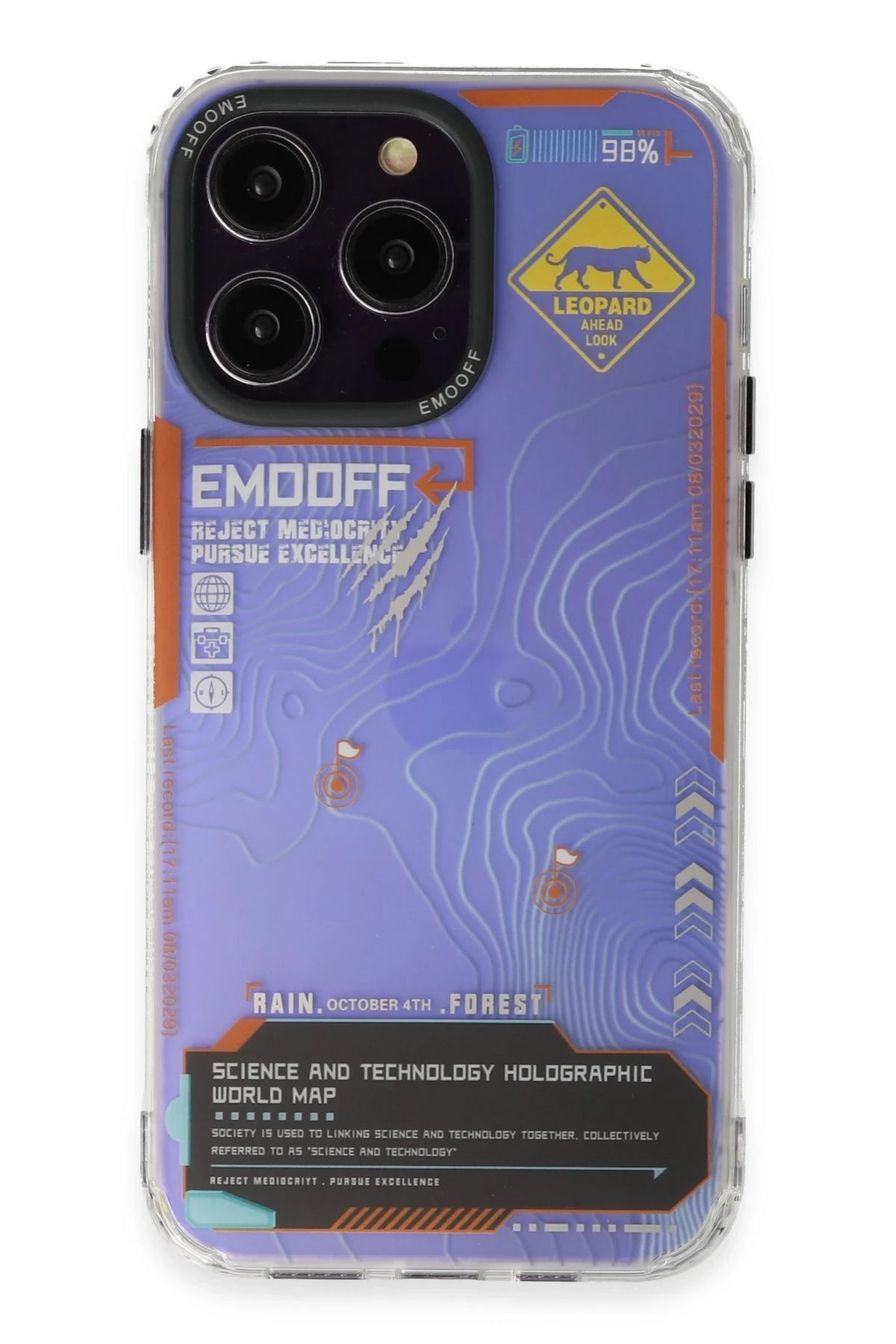 Keep Off iPhone 14 Pro Kılıf Cat Desenli Kapak - Cat - 13