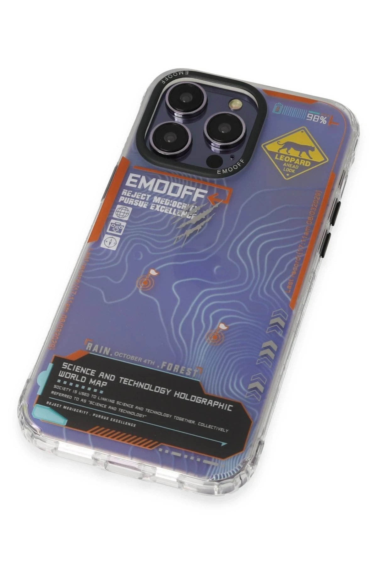 Keep Off iPhone 14 Pro Kılıf Cat Desenli Kapak - Cat - 13