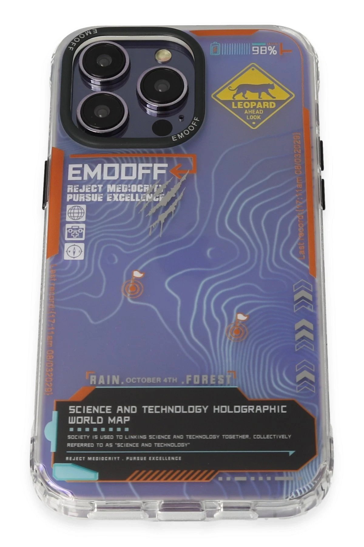 Keep Off iPhone 14 Pro Kılıf Cat Desenli Kapak - Cat - 13