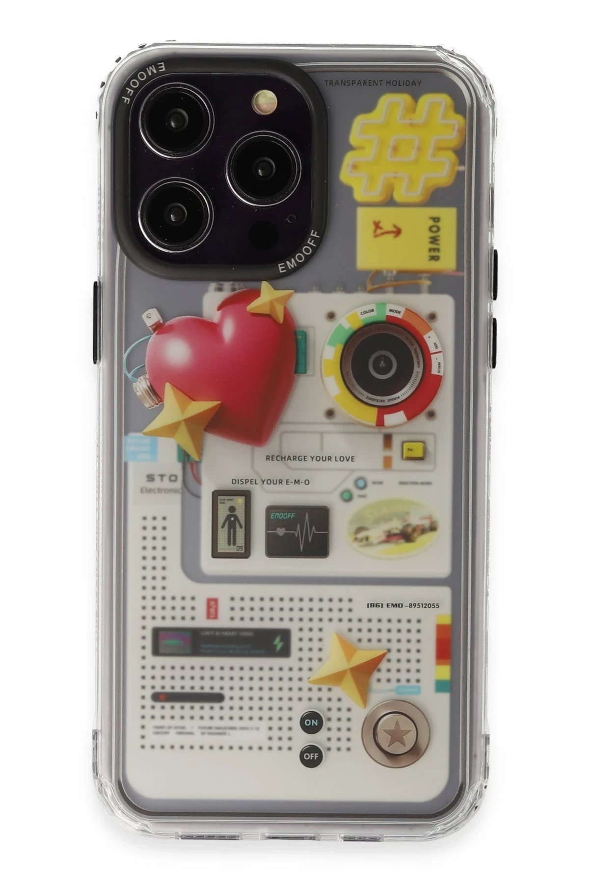 Keep Off iPhone 14 Pro Max Kılıf Cat Desenli Kapak - Cat - 12