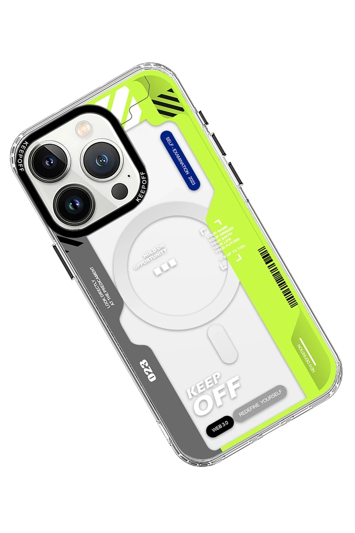 Keep Off iPhone 15 Pro Imagination Of Time Magsafe Kapak - Change Myself