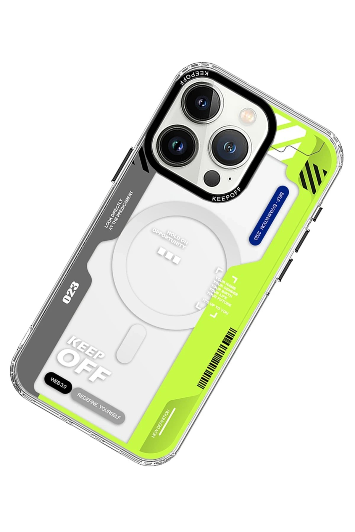 Keep Off iPhone 15 Pro Imagination Of Time Magsafe Kapak - Change Myself